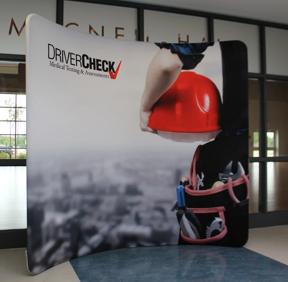 DriverCheck Event backdrop Sign 
