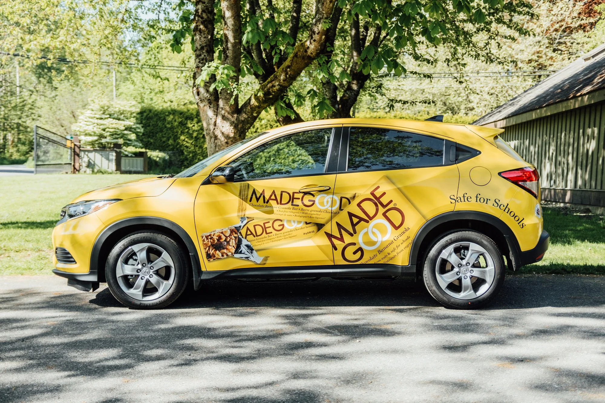 Made Good vehicle wrap side view 