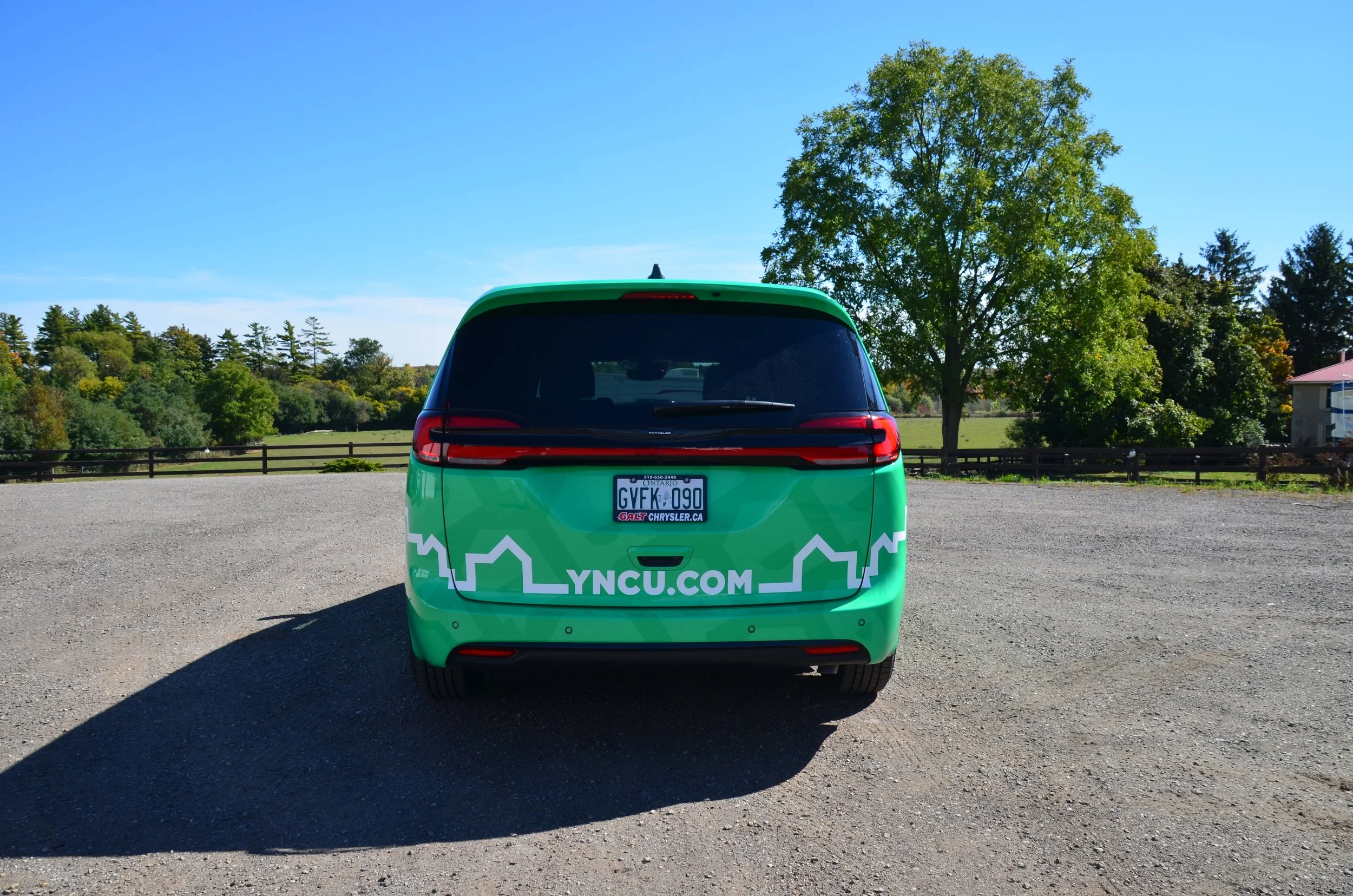 YNCU Kitchener Chrysler Pacifica 3M vehicle wrap