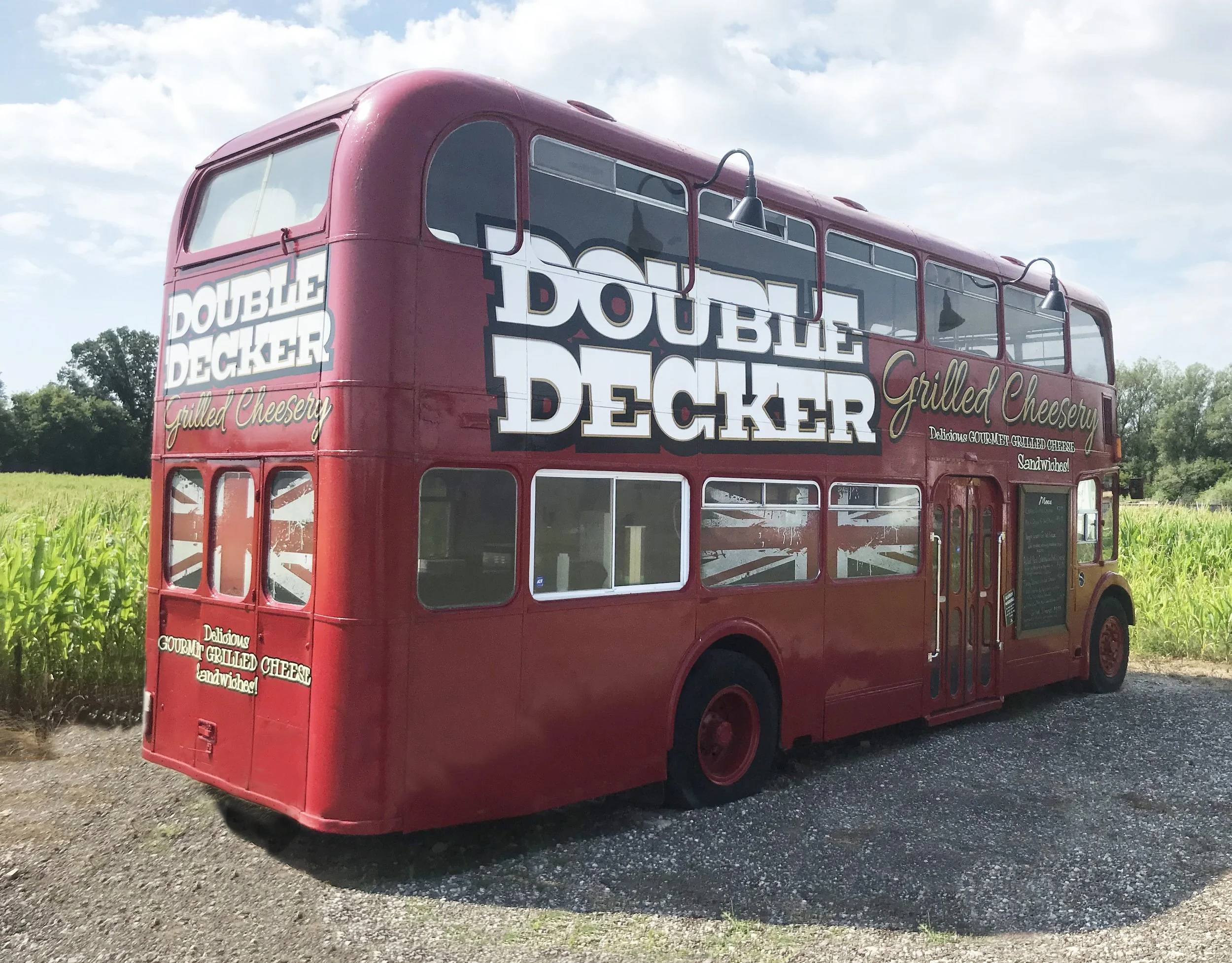 Double decker bus grilled cheesery wrap