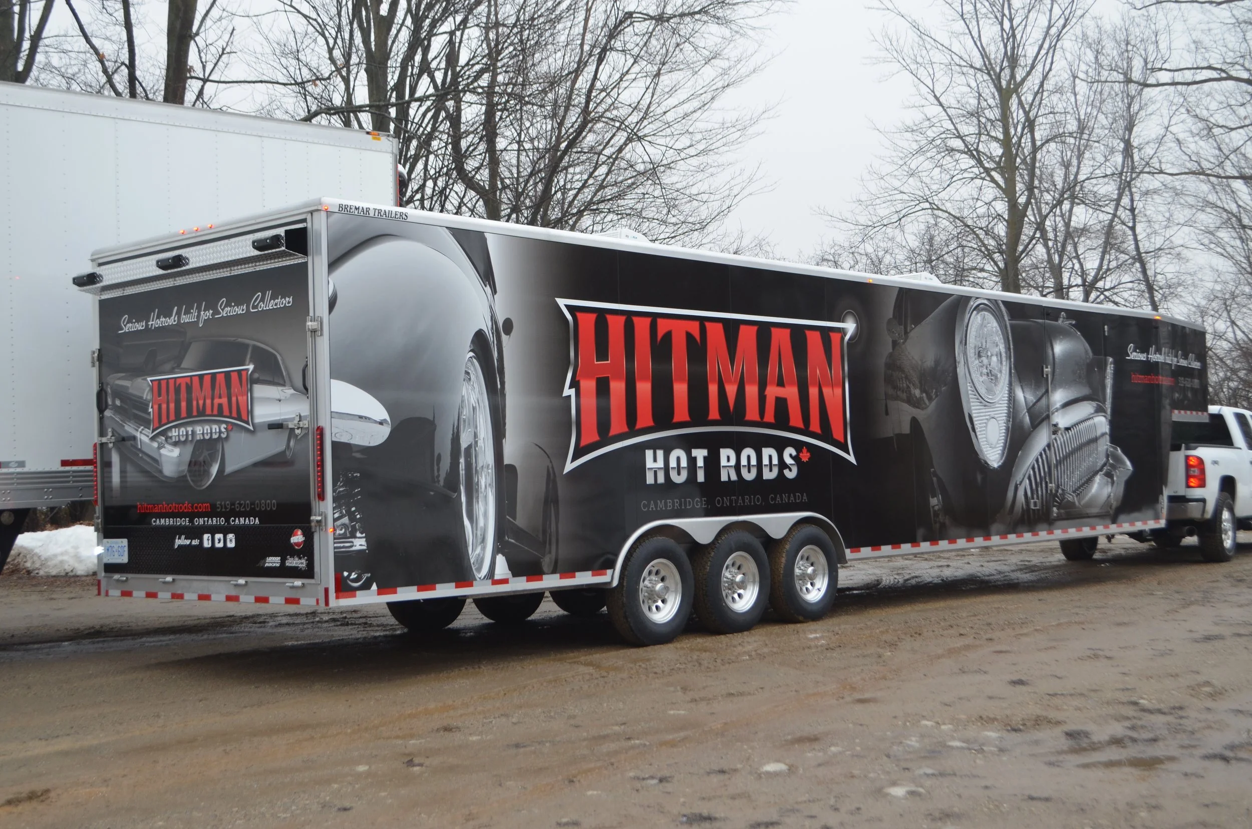 Hitman Hotrods Truck Trailer Wrap