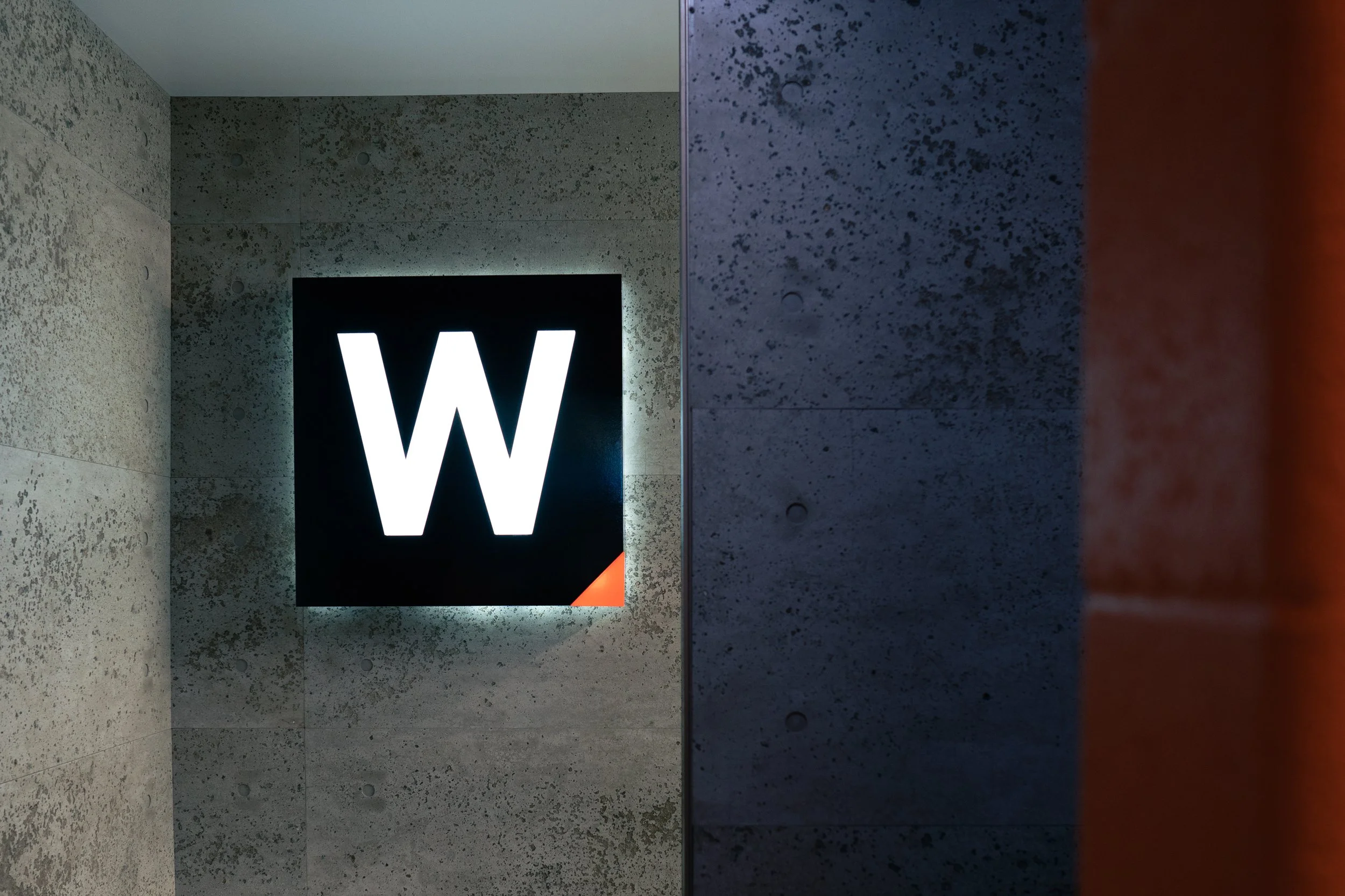 Fit Effect custom fabricated LED Backlit women's change room sign
