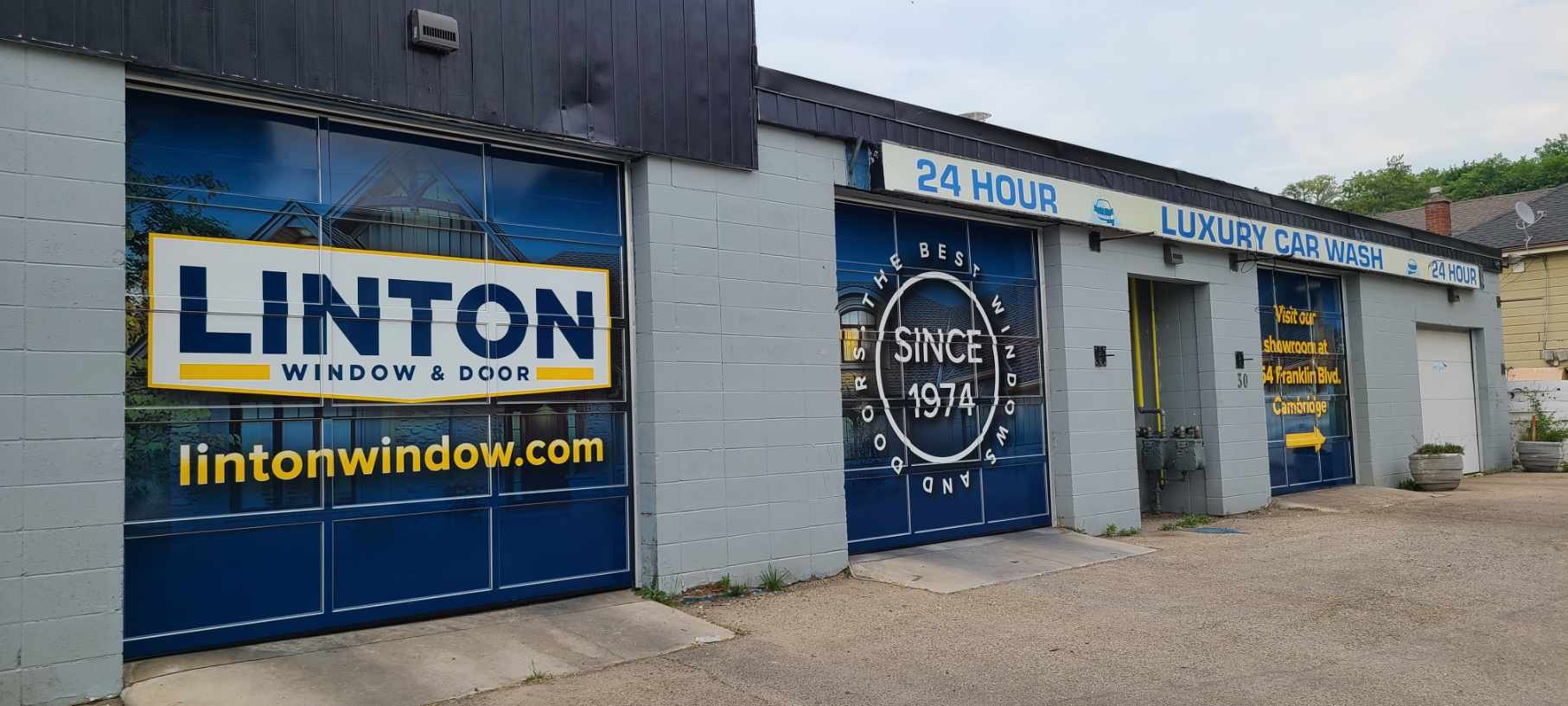 Linton Window and Door Exterior Storefront wall wrap 