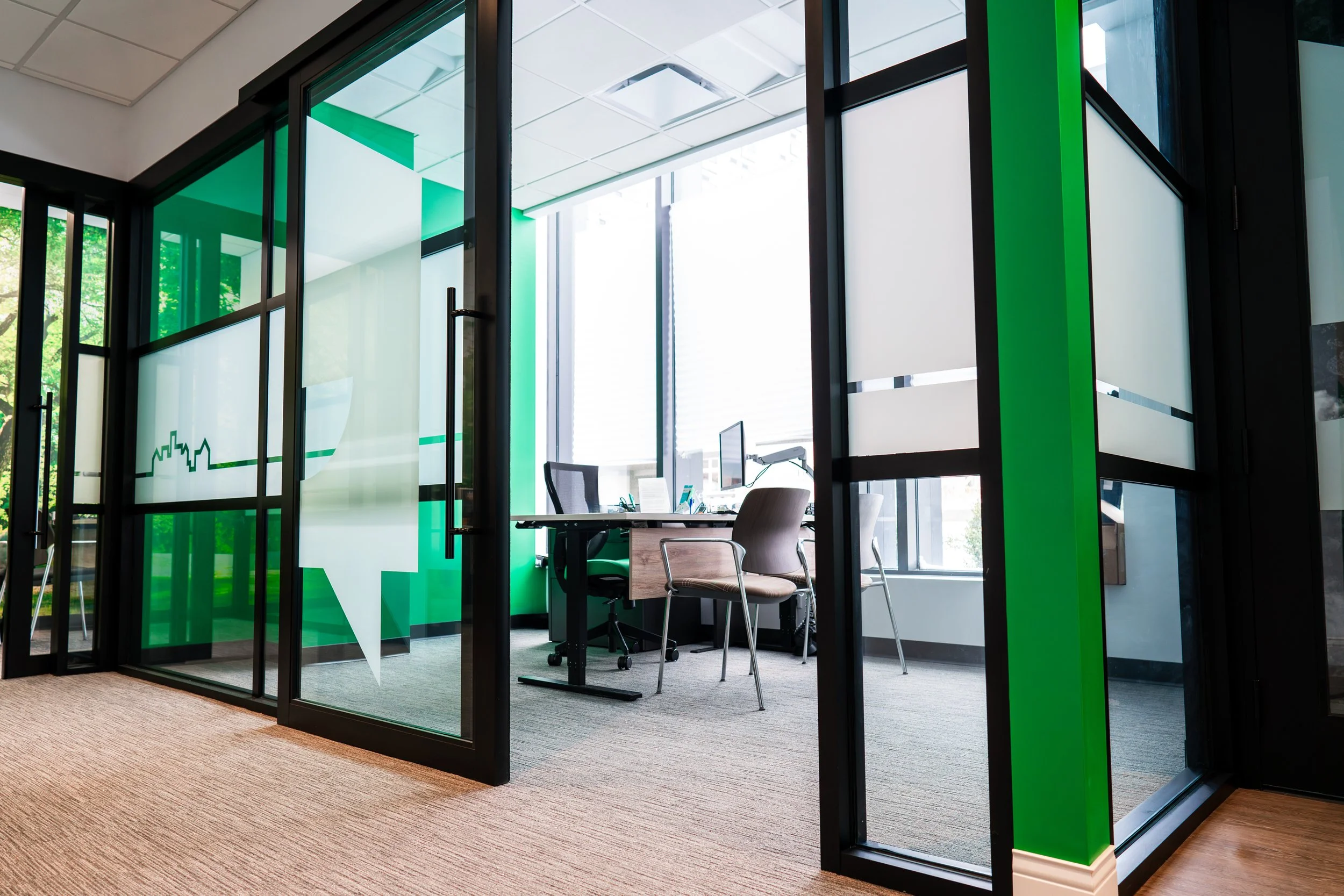 Your Neighbourhood Credit Union Interior Frosted Window Vinyl 