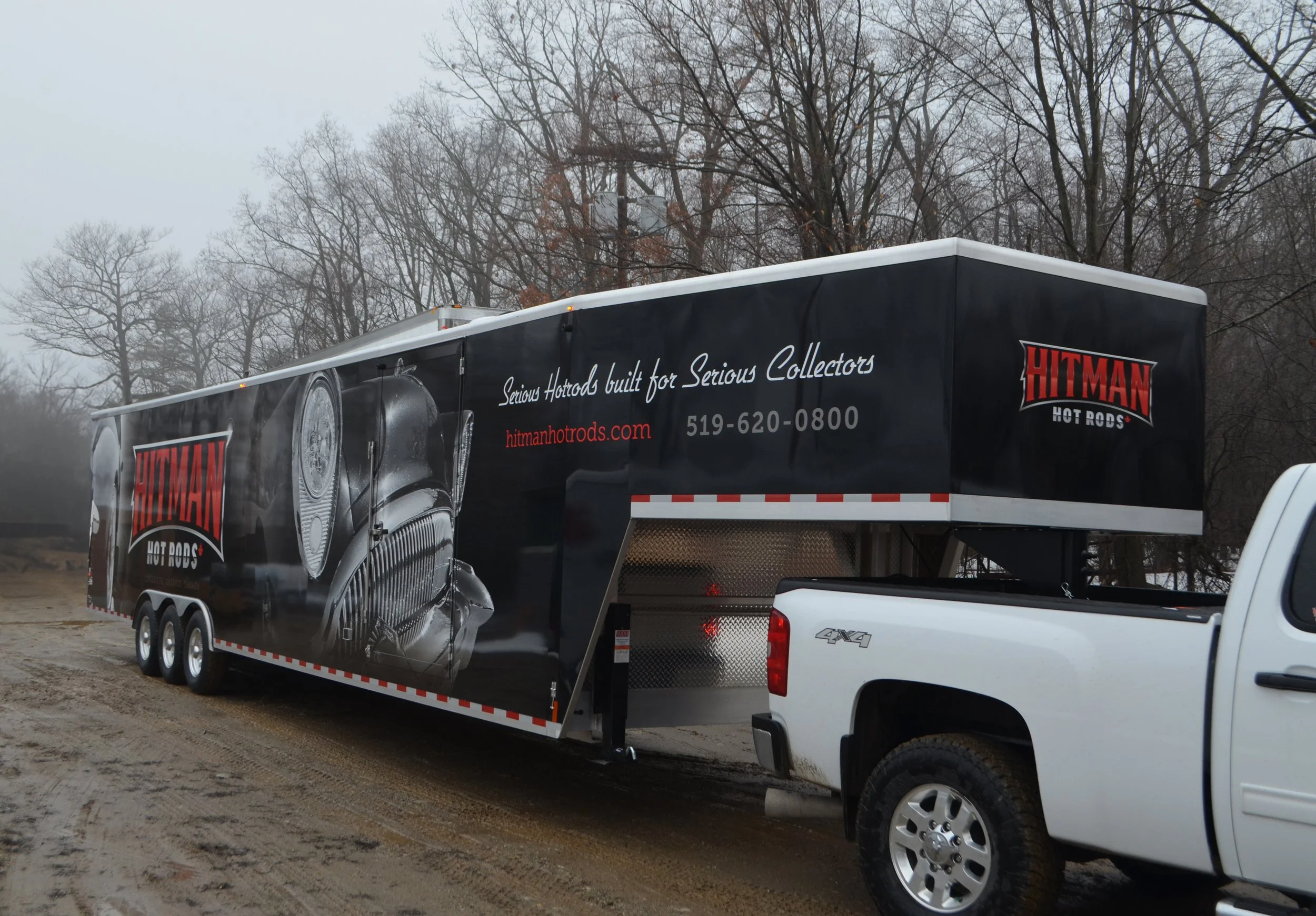 Hitman Hotrods trailer wrap