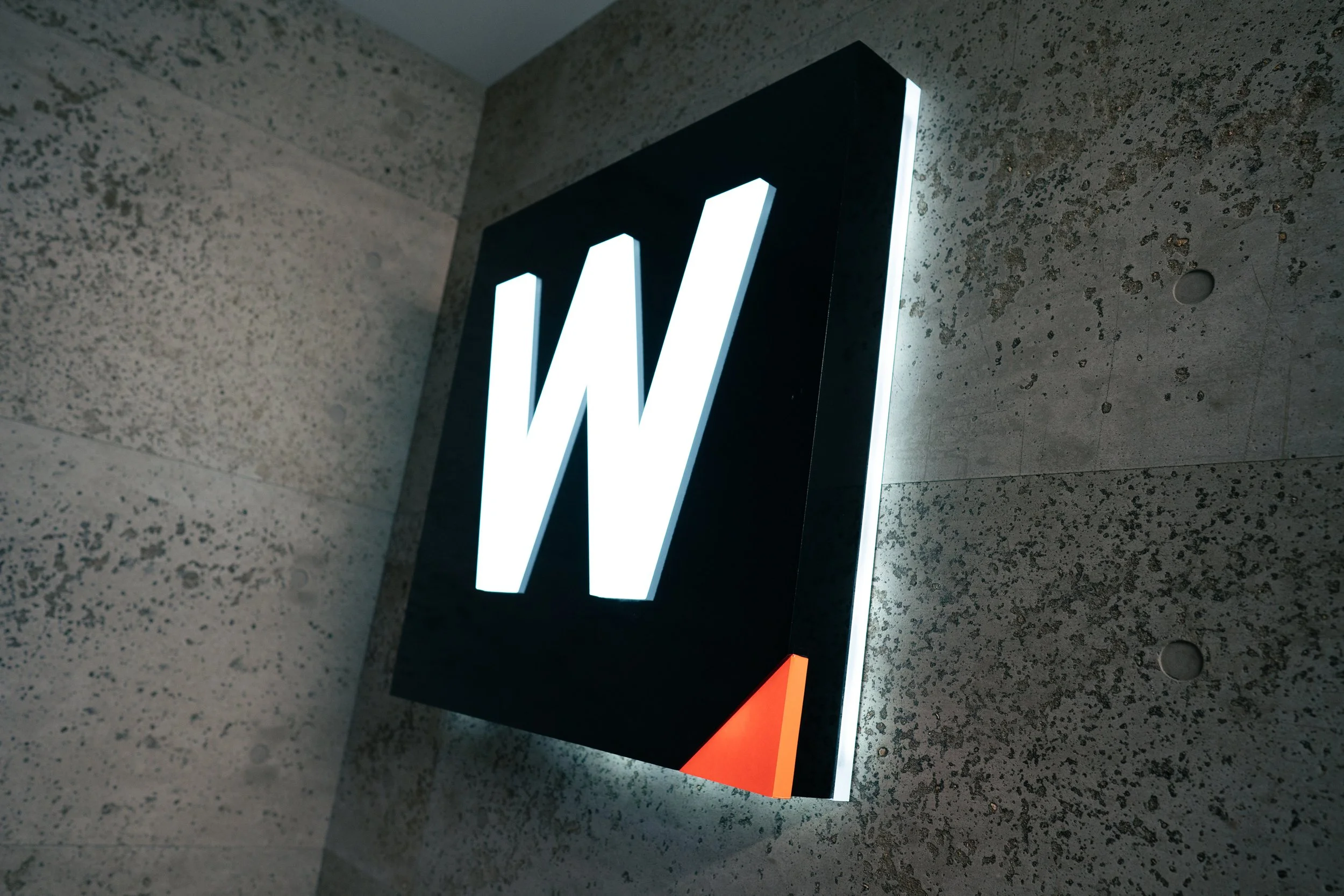 Fit Effect custom fabricated LED Backlit women's change room sign