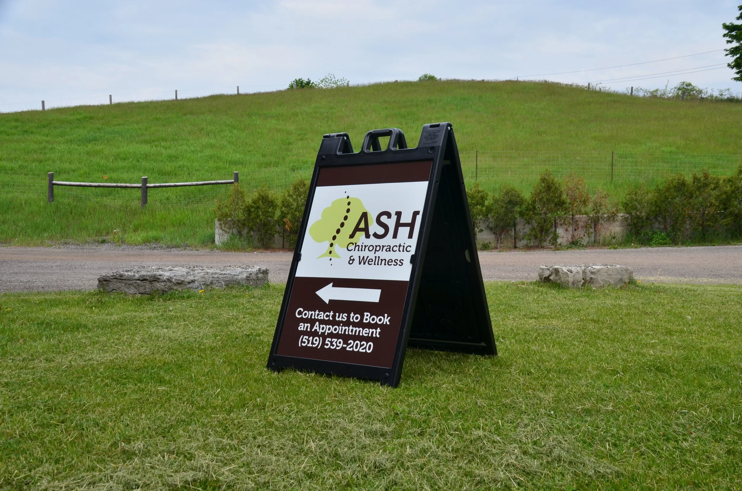 ASH Chiropractic Pop up Sandwich sign