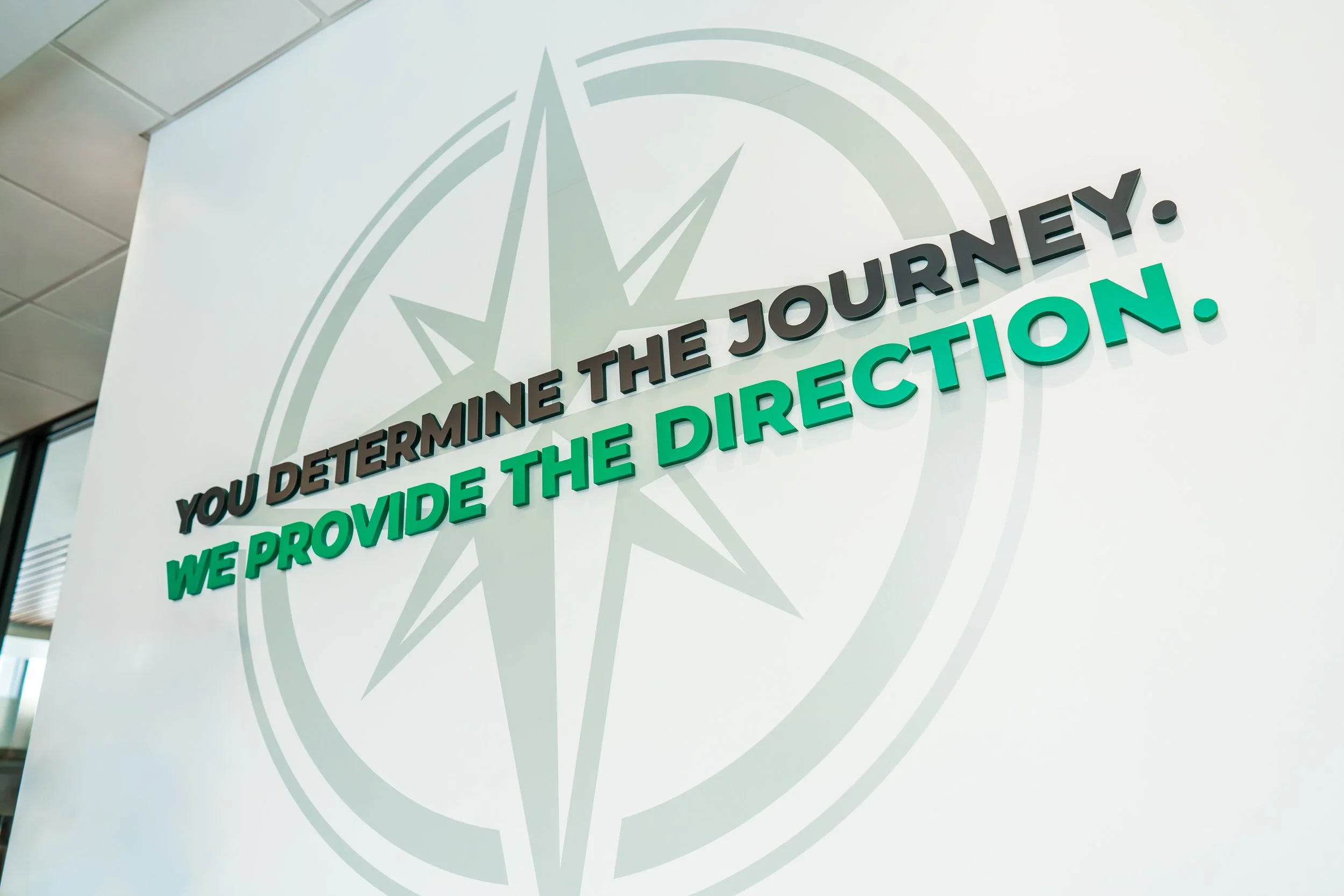 YNCU dimensional PVC lettering with print cut 3M vinyl graphics