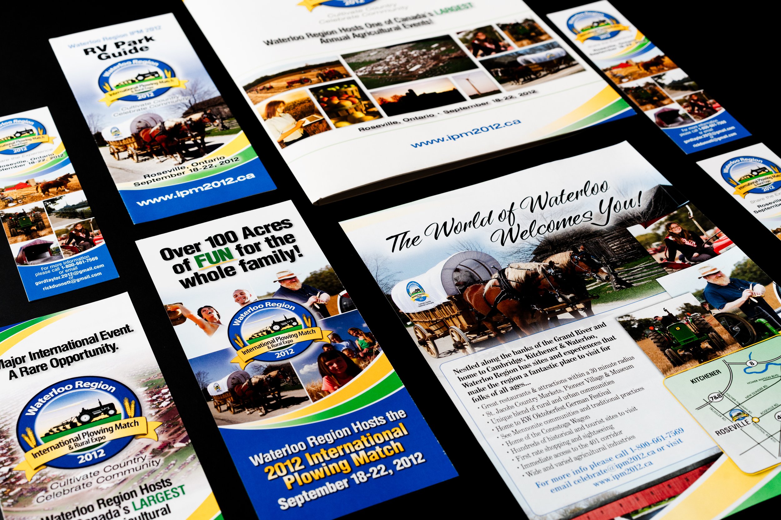Waterloo Plowing Match Promotional and Branding Flyers pamphlets examples