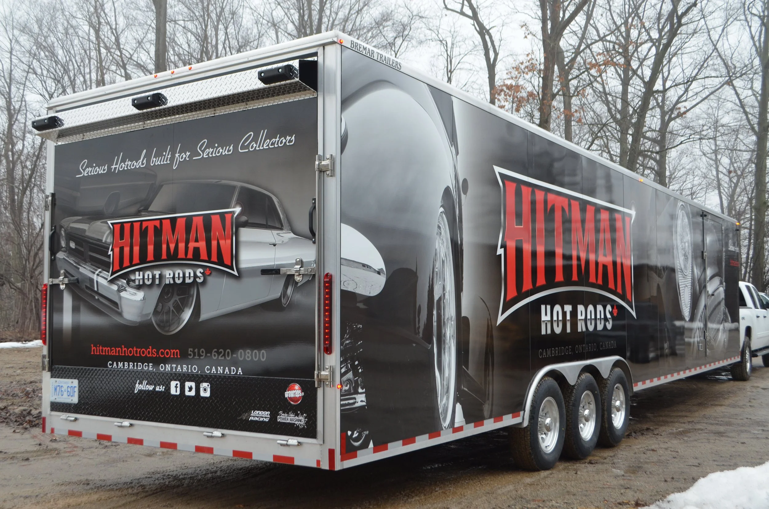 hitman Hotrods Full trailer wrap