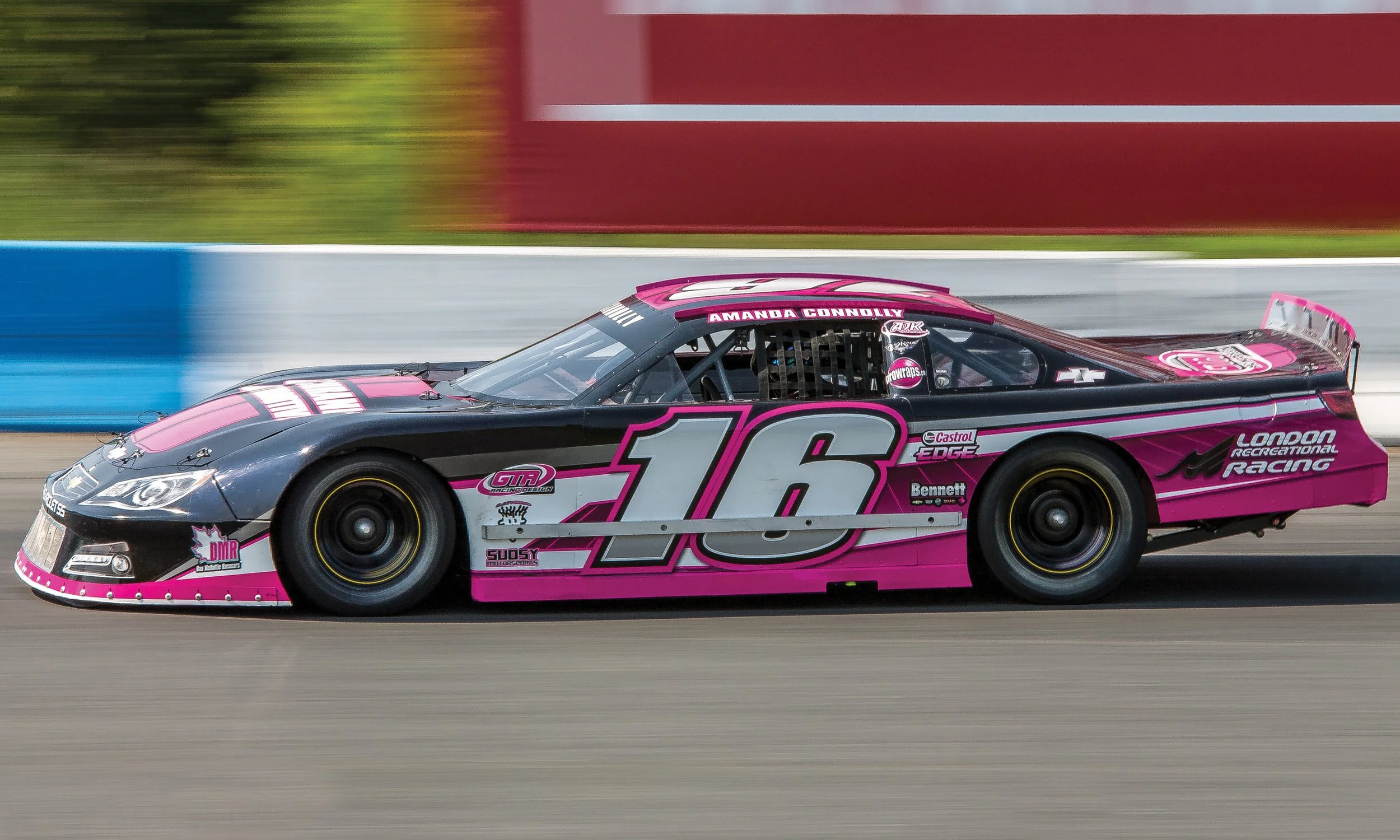 London Rec Racing Amanda Balson race car graphics