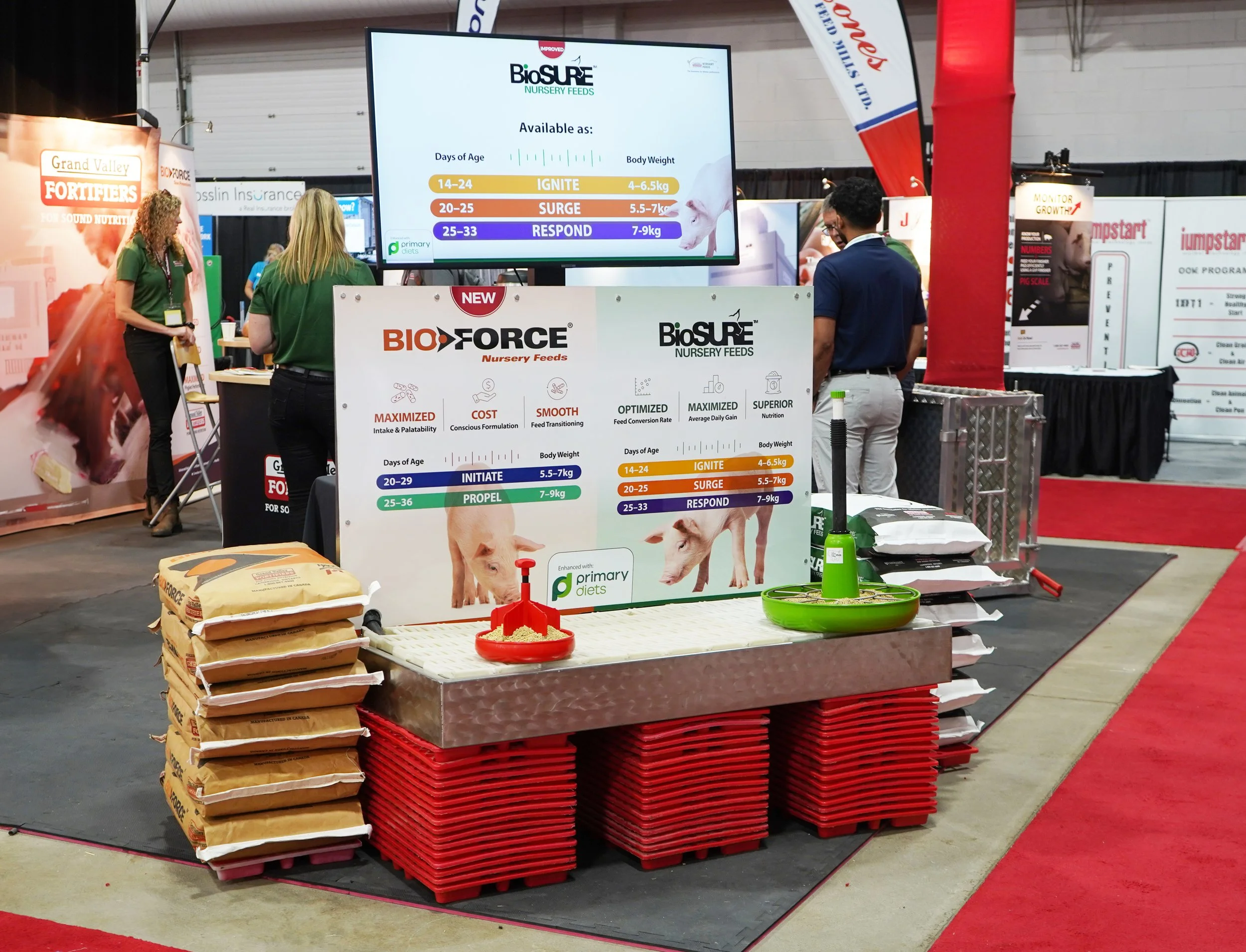 Grand Valley Fortifiers Interior trade show display graphics 