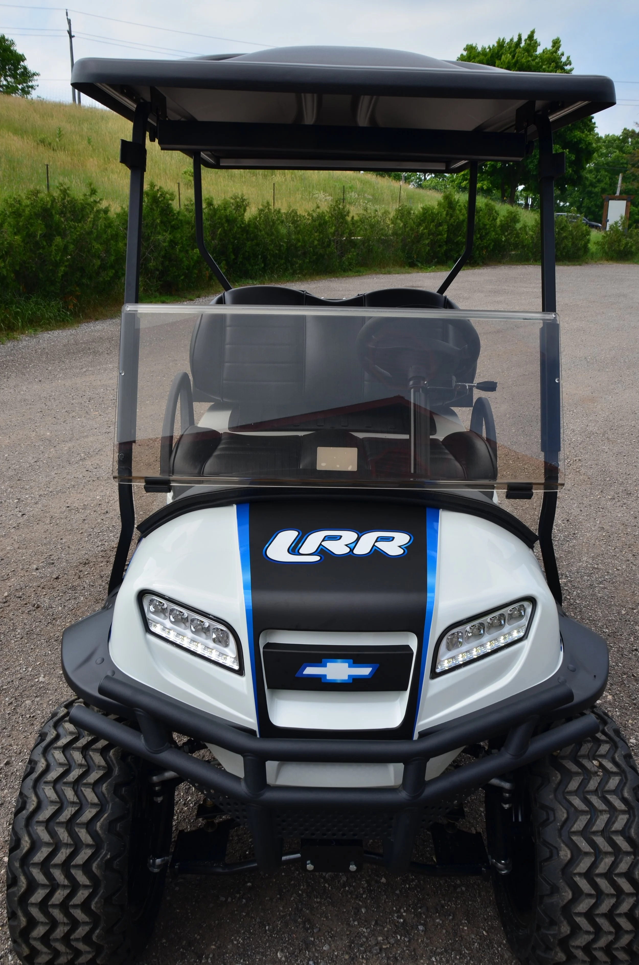 Golf cart custom hood graphics