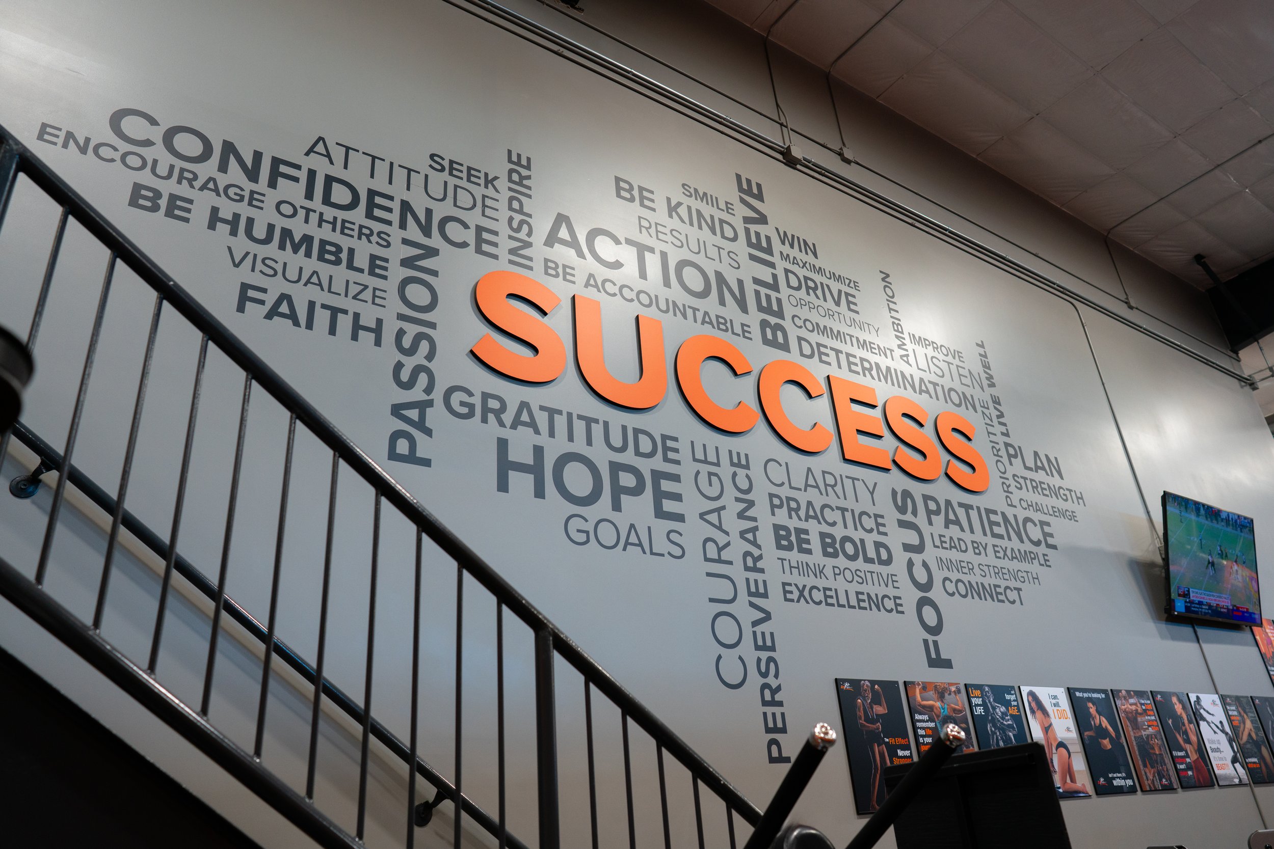 Fit Effect Interior cut PVC wall mounted lettering Cut vinyl lettering 