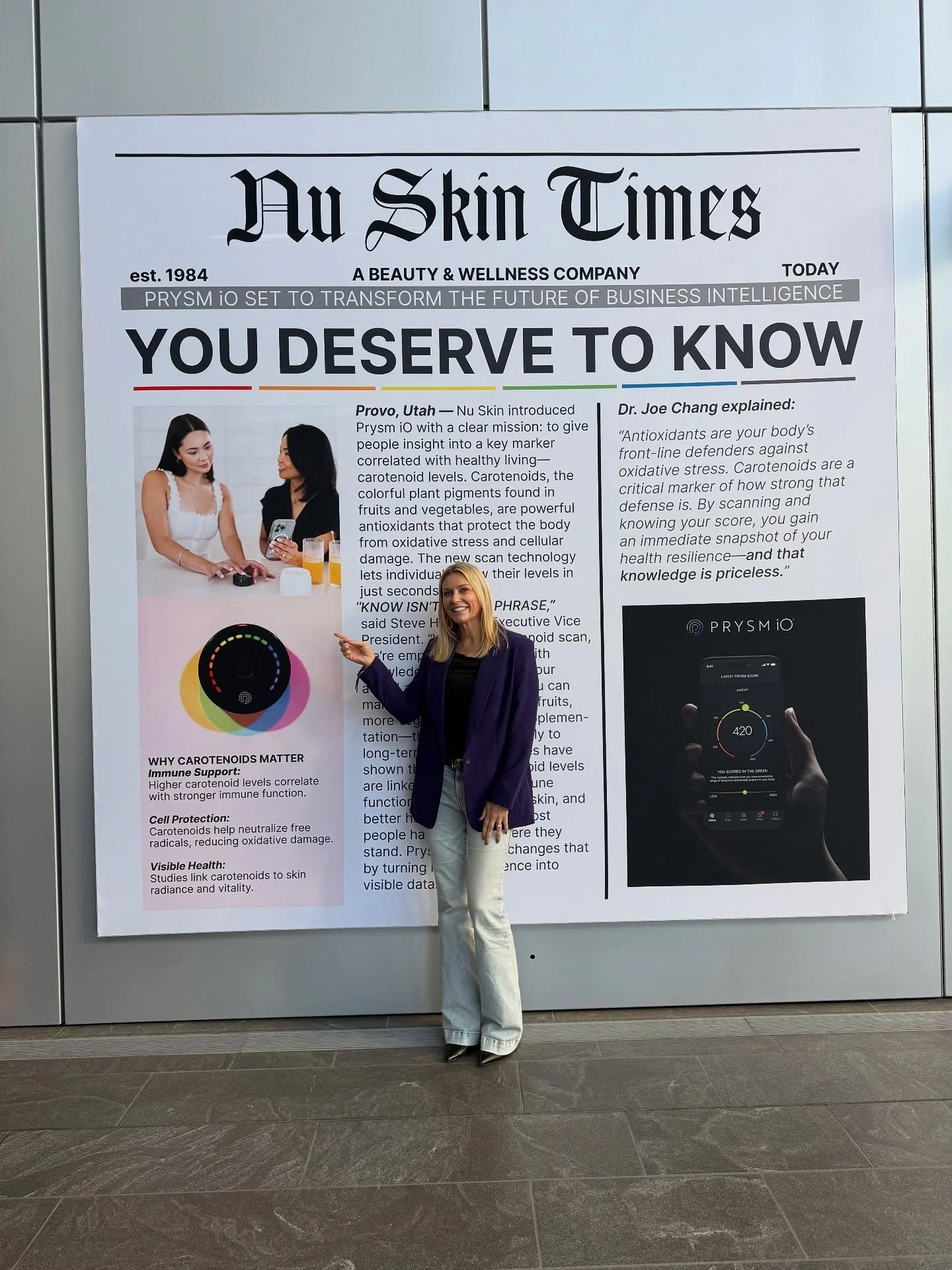 What if you could see exactly how well your body is protected in 15 seconds, and from your phone?

That&rsquo;s what the PRYSM iO scanner does.
This is AI-powered tech that fits in your POCKET 🙌🏻 clinically validated to read your antioxidant and ca