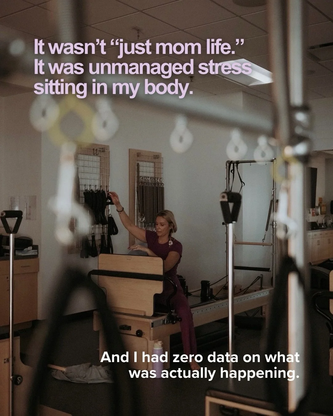 I kept telling myself it was just &ldquo;mom life.&rdquo;

The exhaustion.
The short fuse.
The wired-but-can&rsquo;t-sleep feeling.

I normalized it.

But it wasn&rsquo;t just busy.
It was unmanaged stress sitting in my body&hellip; and I had zero da