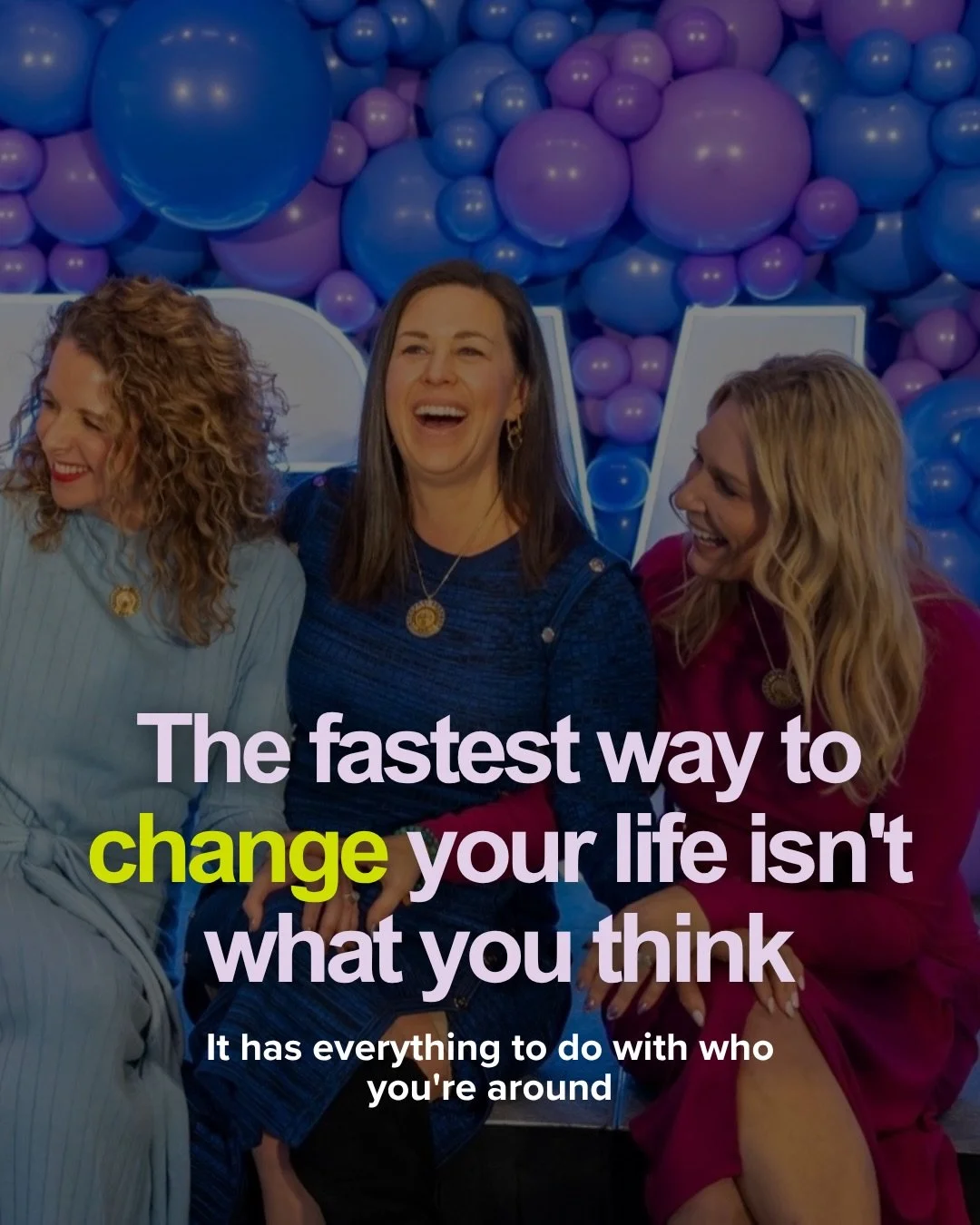 For years, I thought growth came from finding the right strategy, the right routine, the right plan, or the right opportunity.

But looking back, the biggest shifts in my life came from the people I surrounded myself with.

People who challenged me. 