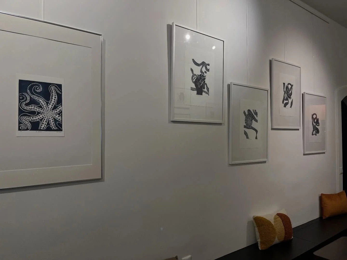 Stop in for the coffee @artsycoffee.paris and stay a second to see some of my work! Up until the 28th of March. ✨🐙🌊