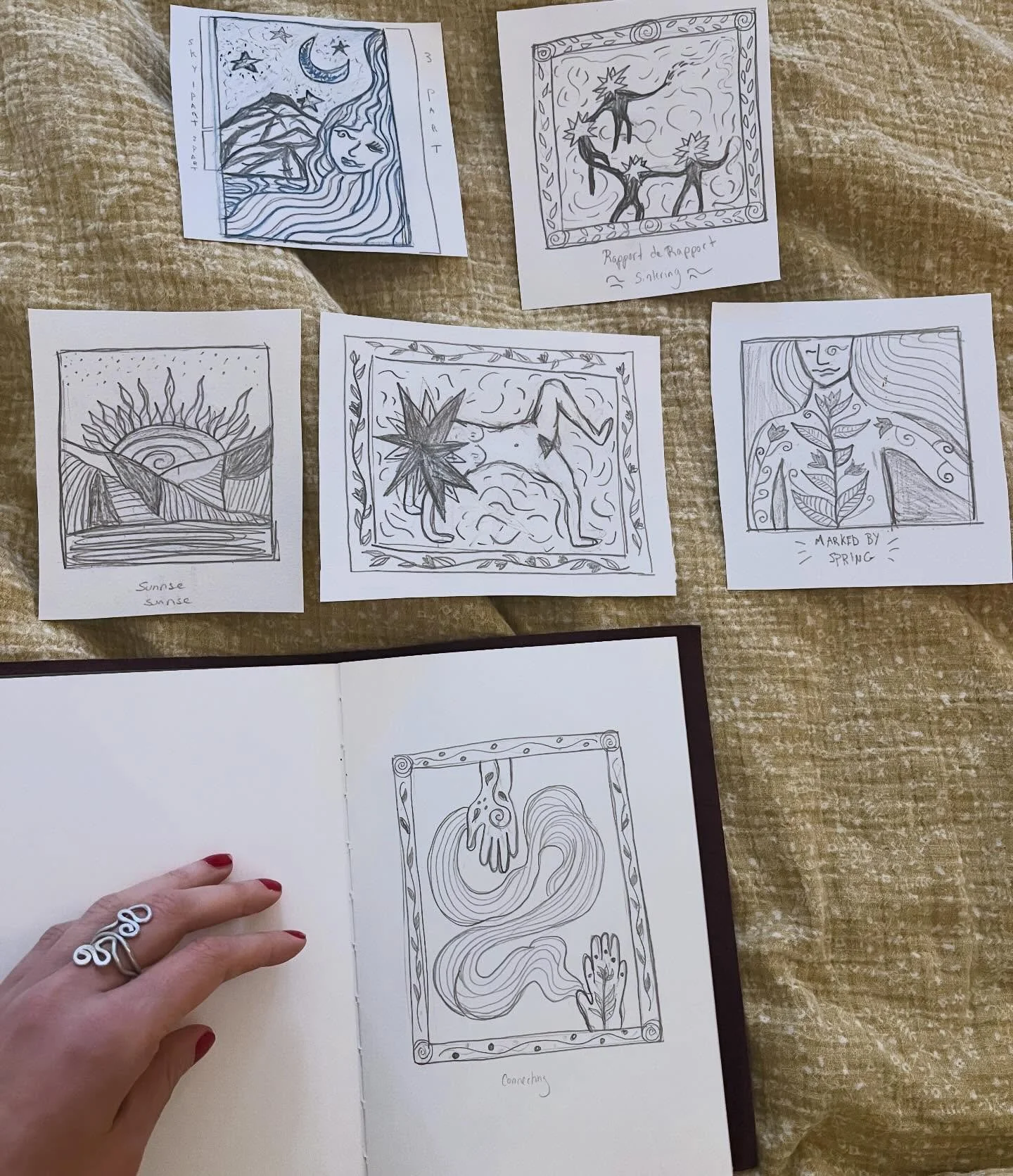 Sketches to turn into prints ✨🌻