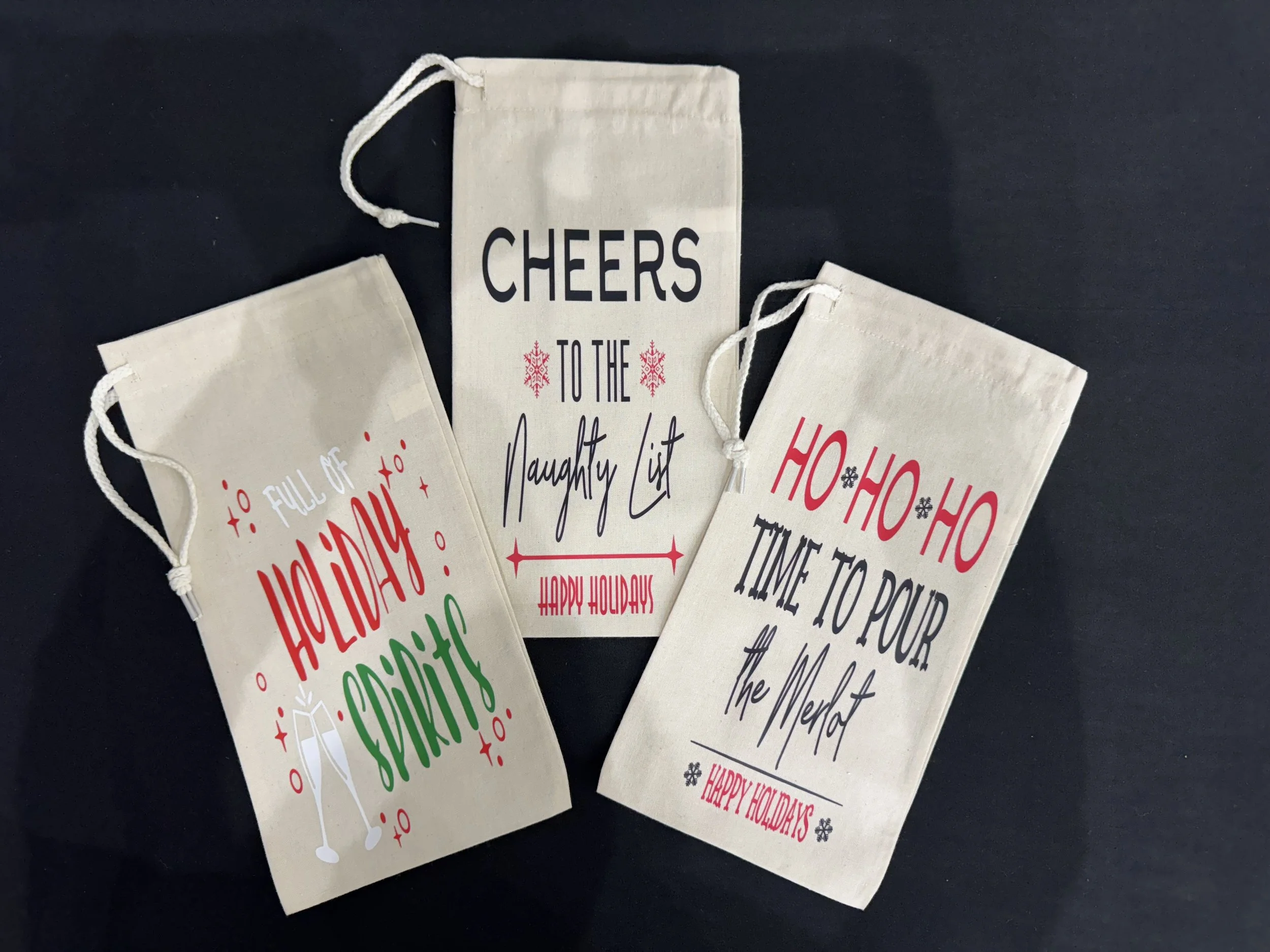 🎄Holiday Wine Gift Bags