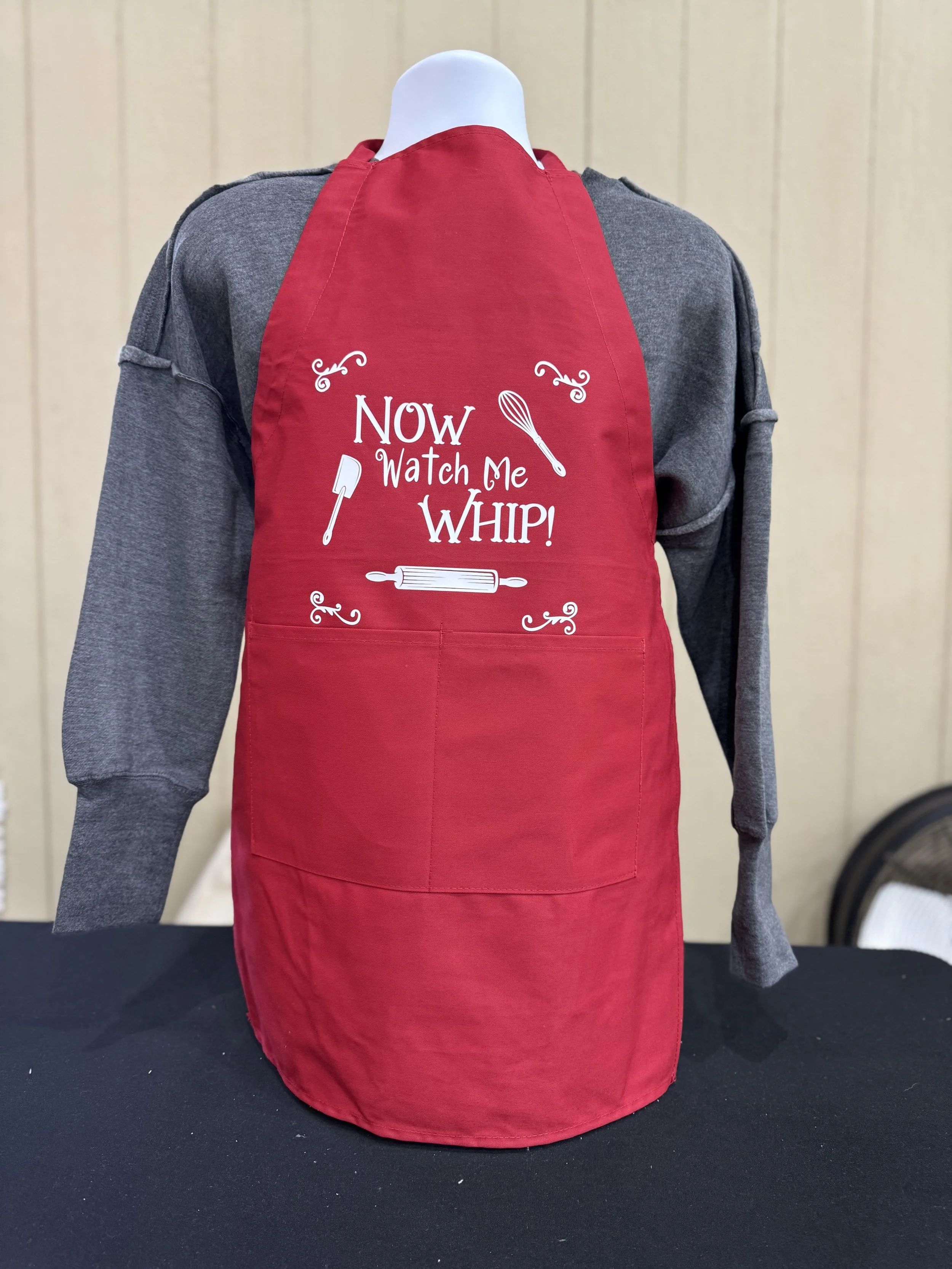 🎄"Watch Me Whip" Adult Apron