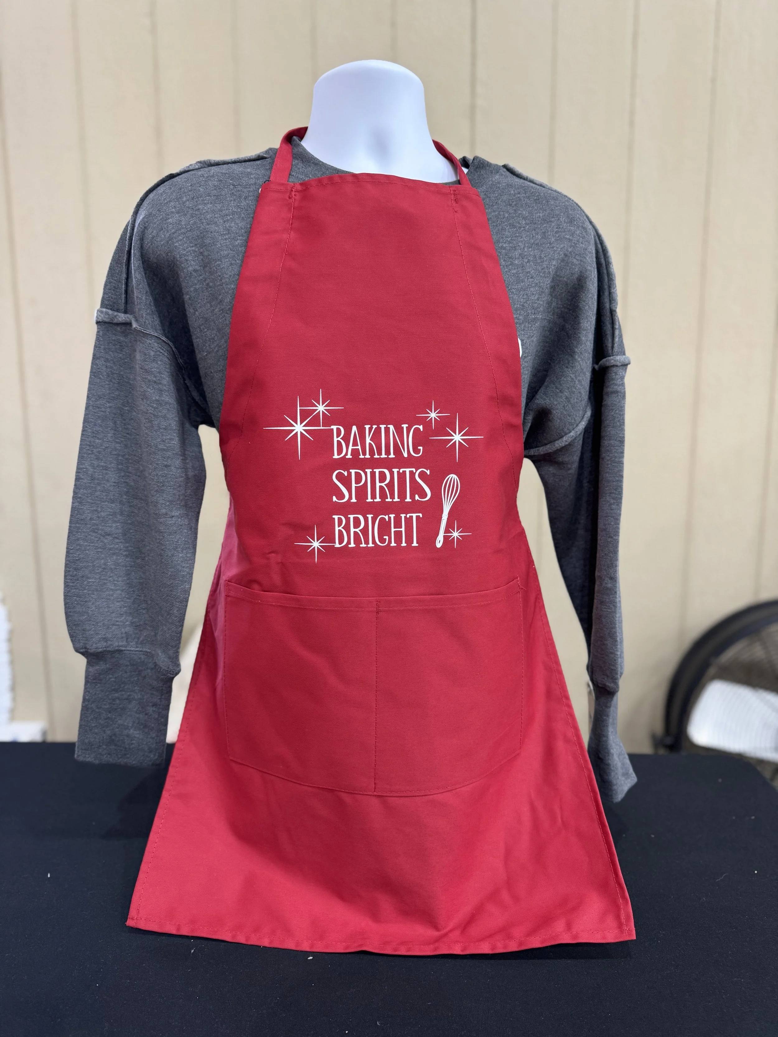 🎄"Baking Spirits Bright" Adult Apron