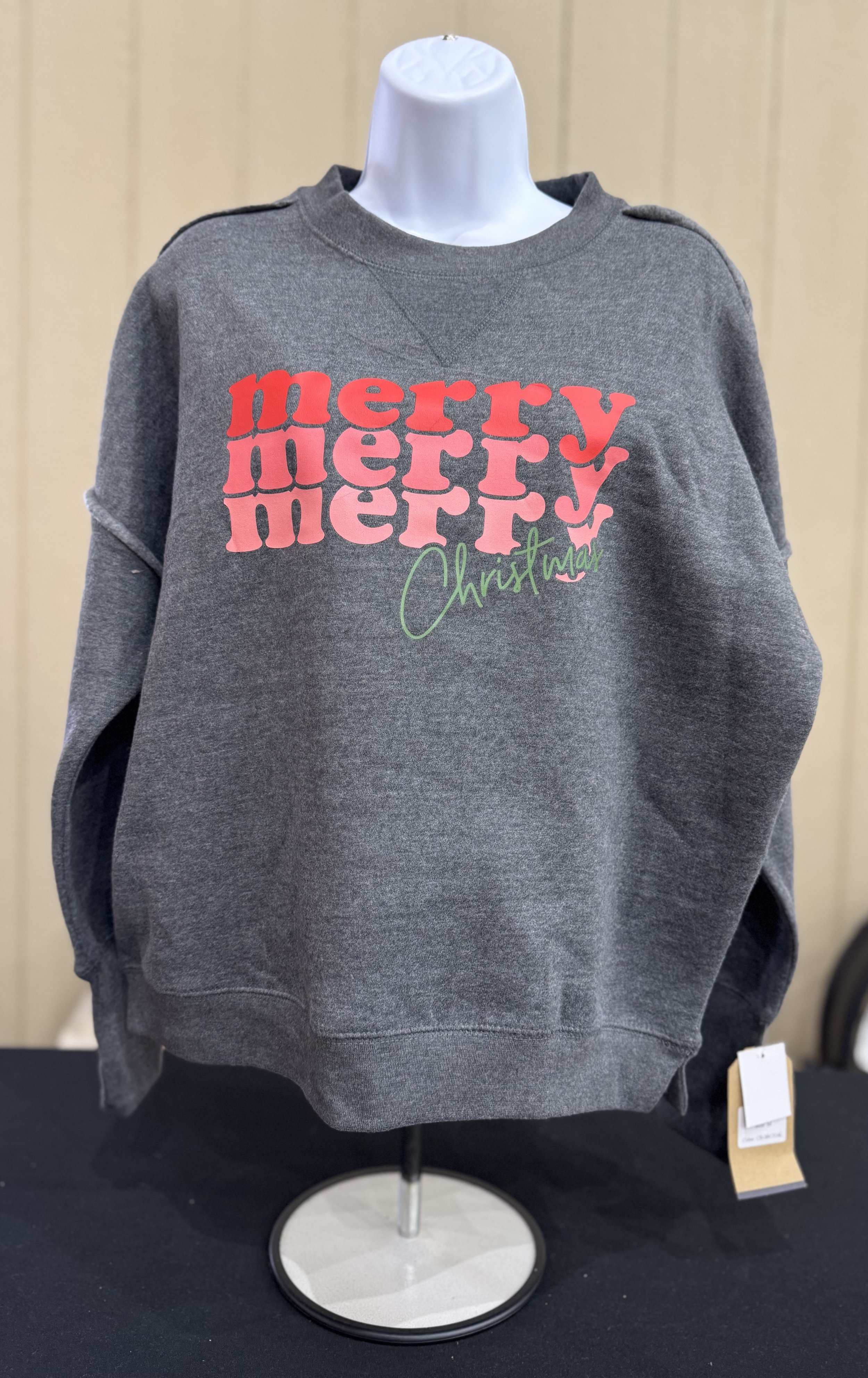 🎄 “merry merry merry Christmas” Women's Crewneck