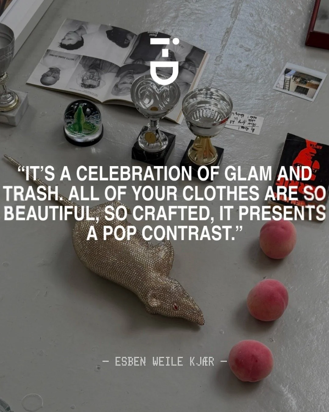 Esben Weile Kj&aelig;r x rats

before there was LICK THE STAR SS26, there was Kj&aelig;r's rats. the inspiration behind the viral glam rat clutch + a personal love letter to the rats of denmark. 

what could be better? happy rat day xx