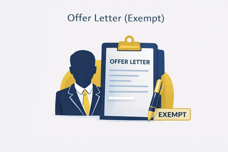 Offer Letter (Exempt)