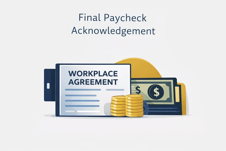 Final Paycheck Acknowledgement