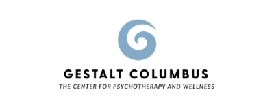 Logo with a blue spiral symbol and text reading 'The Center for Psychotherapy and Wellness'