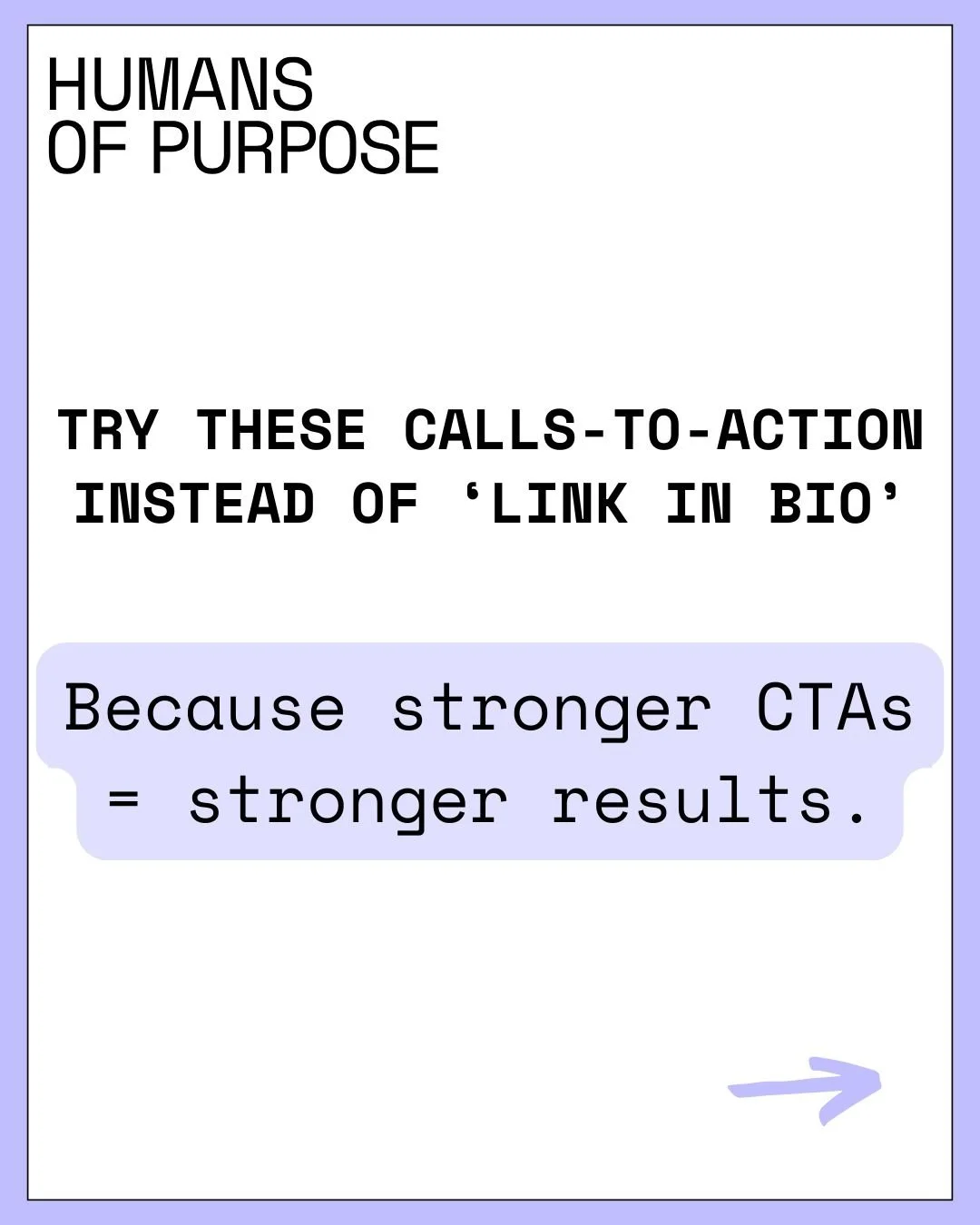 &ldquo;Link in bio&rdquo; is easy to ignore 👀 But when you switch it up with CTAs that feels more engaging, you&rsquo;ll notice the difference in your results.

👉 Click through to see 4 simple CTAs you can try this week.

📌 Save this post for your