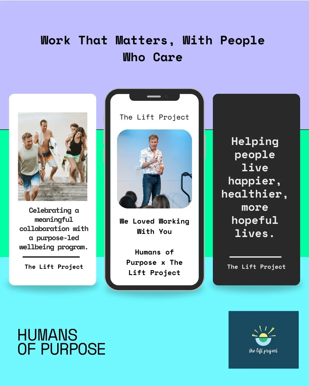 We loved working with @theliftprojectglobal, a mission-led organisation that's genuinely lifting lives around the world. 💛

Their work brings science-based tools, resilience and hope into communities, workplaces and everyday lives, helping people fe