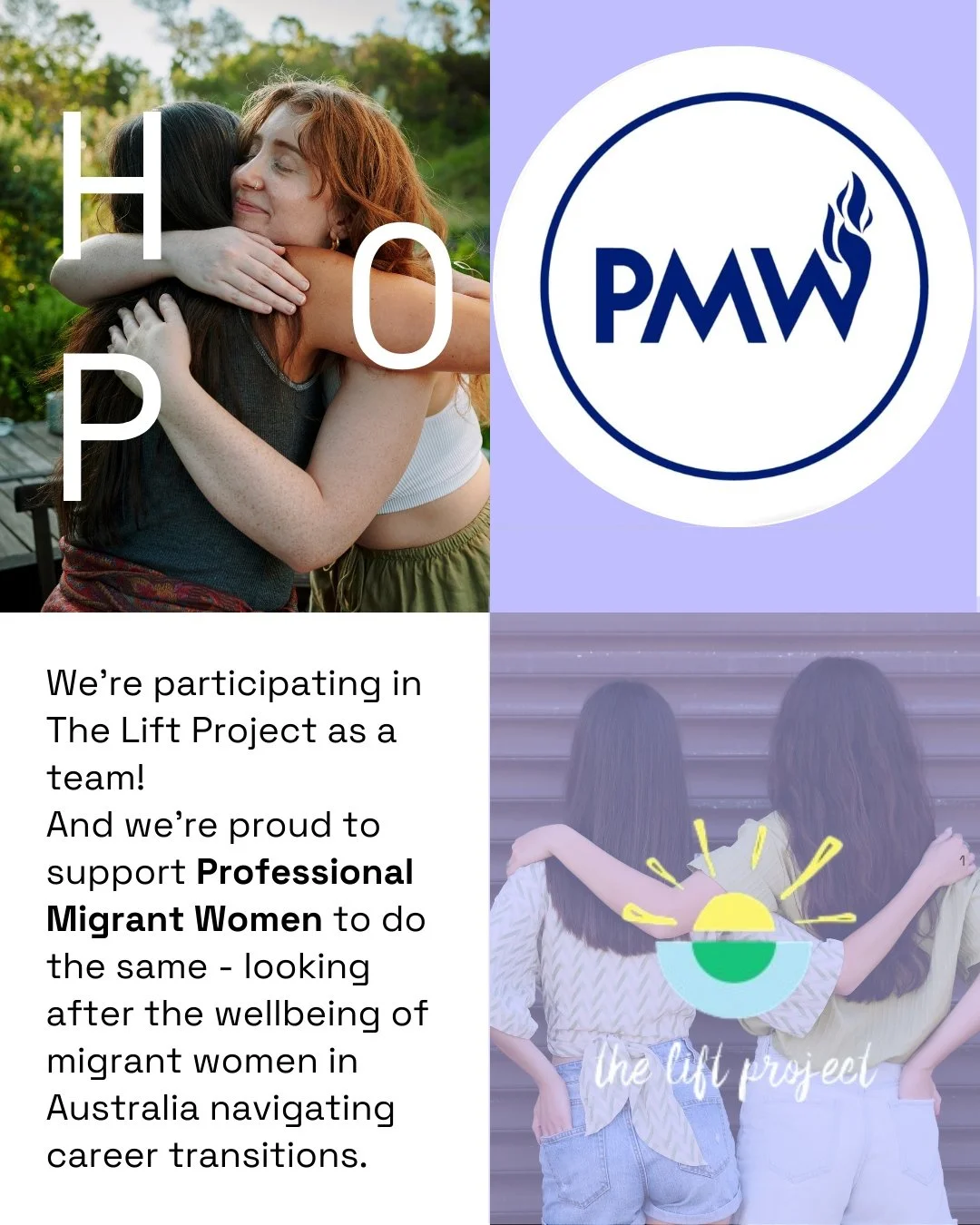 This week, our team at Humans of Purpose begins the The Lift Project program together.

We're looking forward to investing intentionally in our own wellbeing, reflection and growth as a team.

We're also incredibly proud to be sponsoring Professional
