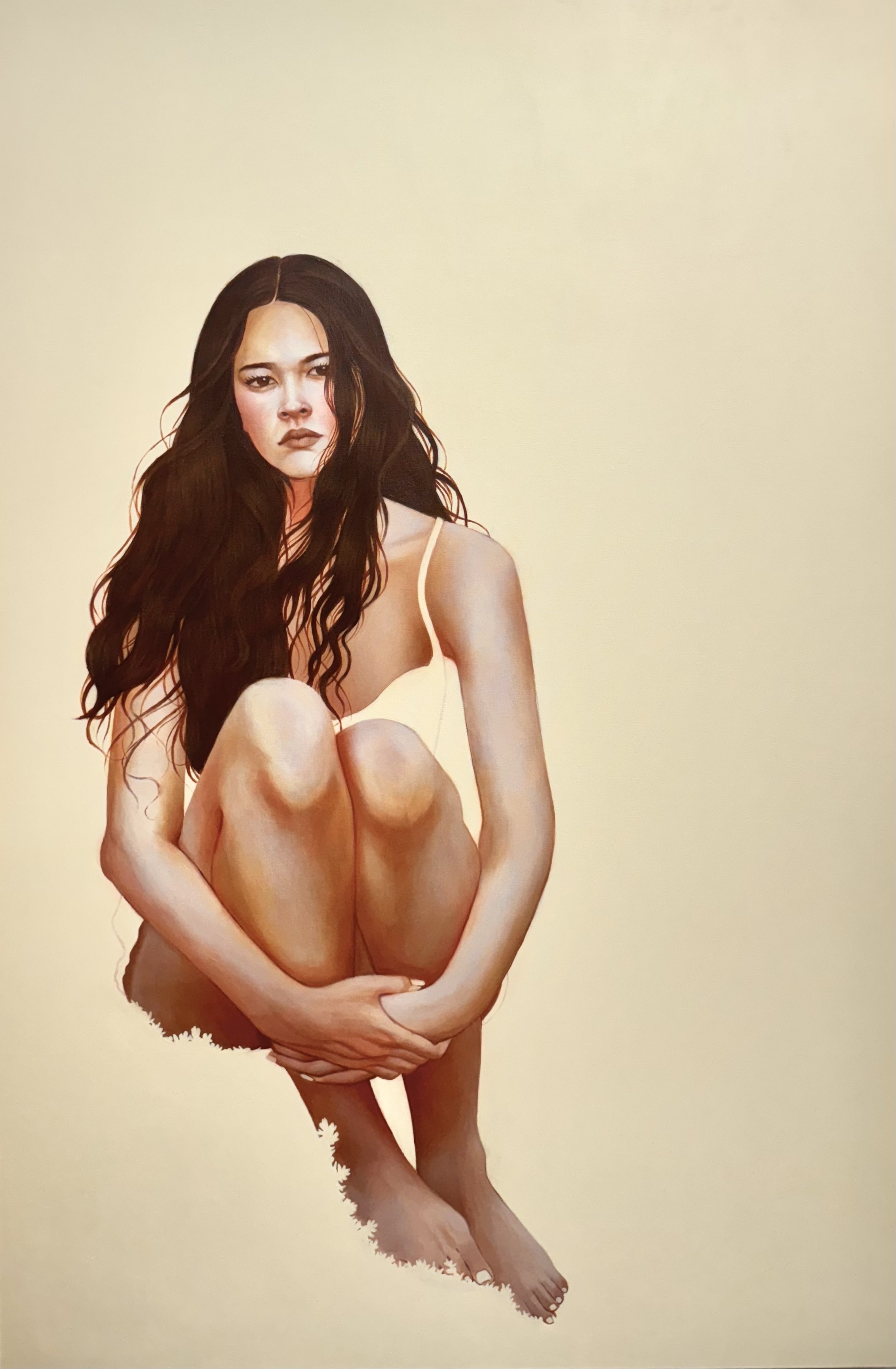 "The Meaning of Life" (2025), 48" x 72", acrylic and oil on canvas.