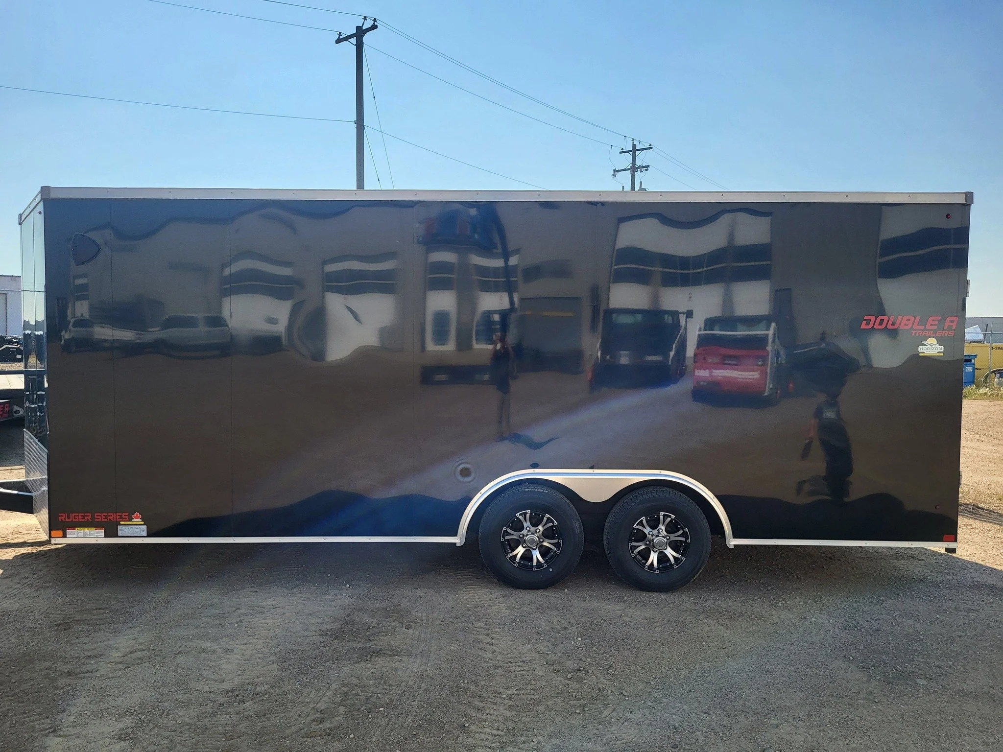 We've had a few requests for enclosed trailer rentals, so guess what? We now have enclosed trailers available for rent! Our first unit is a beautiful 2025 Double A Ruger Series, 20' x 8.5', 85&quot; interior height, rear ramp door, 10,000 GVWR and E-
