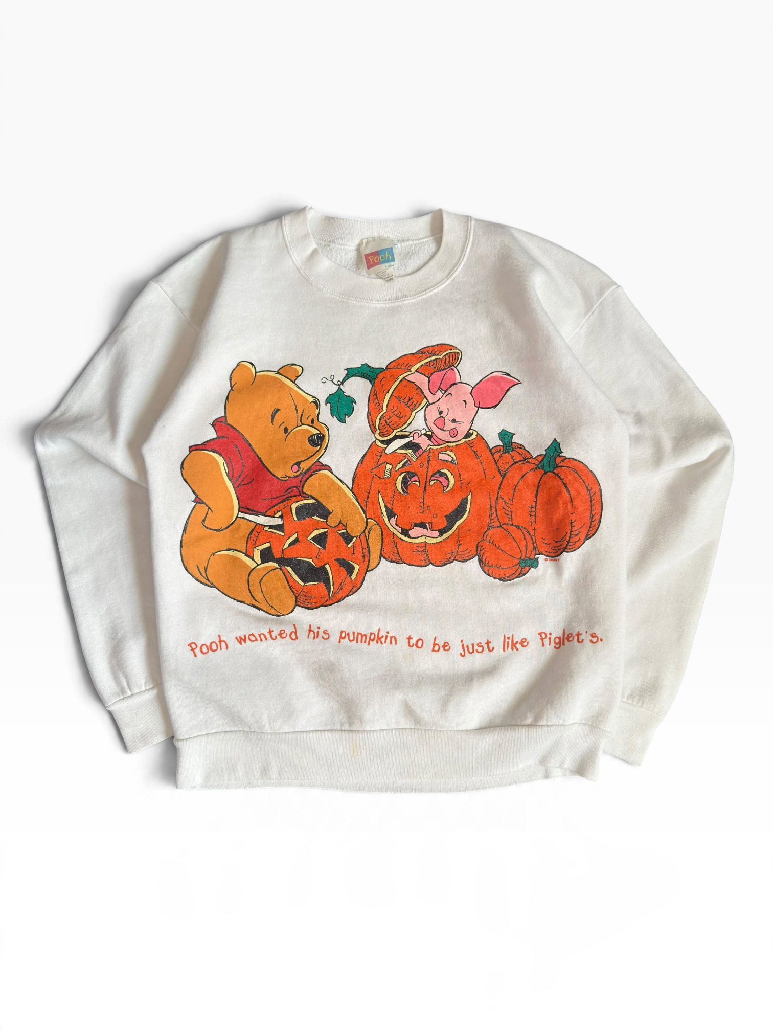 1990’s Winnie The Pooh And Piglet Carving Pumpkins