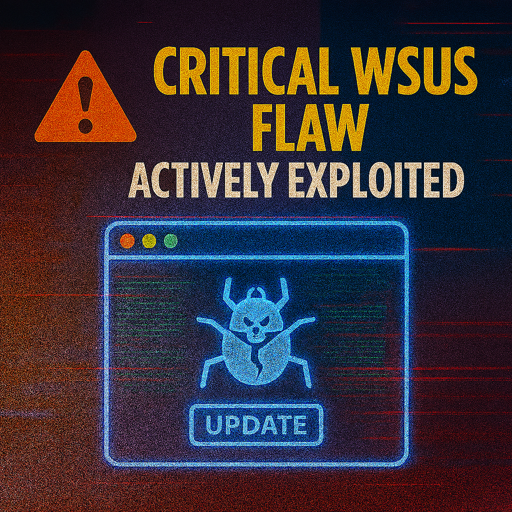 WSUS Under Attack: Critical Flaw Exploited in Active Campaigns