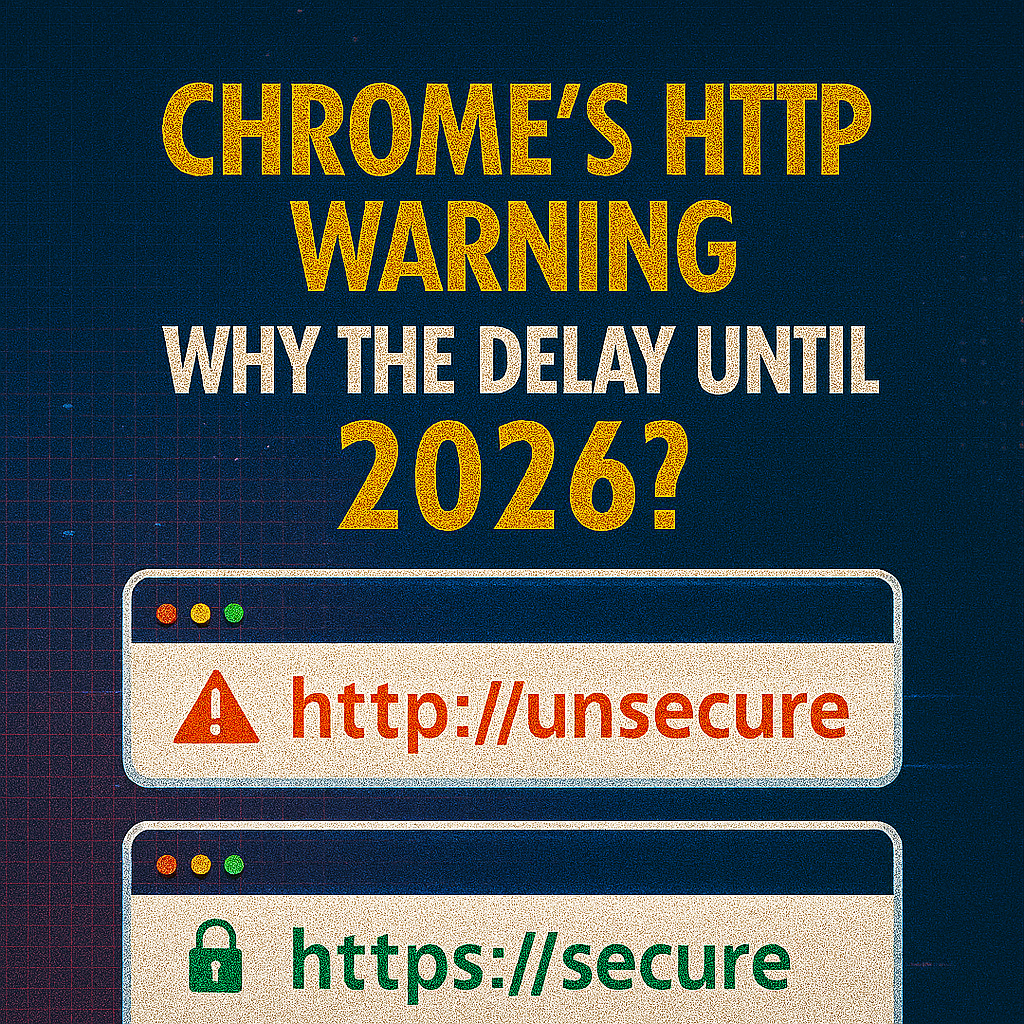 Chrome’s HTTP Warning: Why the Delay Until 2026?