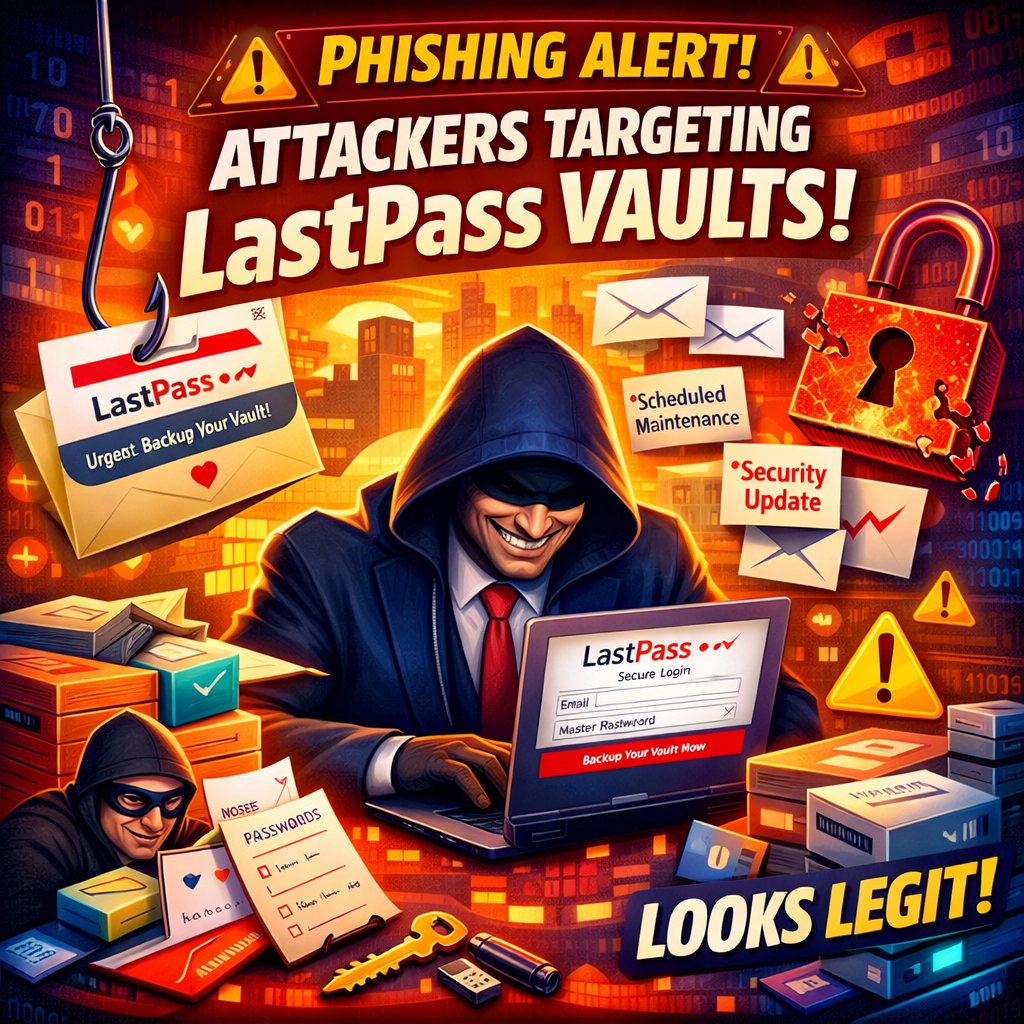 ⚡ Attackers Are Coming for LastPass Vaults — And Their Emails Look Legit
