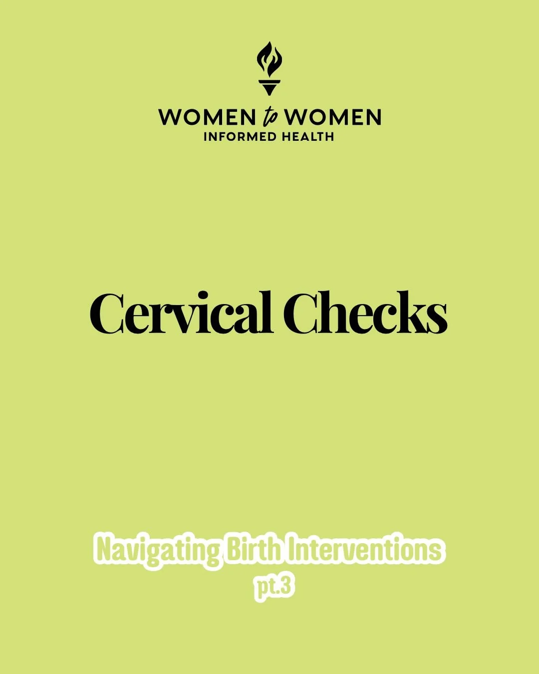 A cervical check is an intervention? YES!

When it comes to birth, we talk a lot about dilation, but here&rsquo;s the truth: cervical checks only tell you what your cervix is doing in that moment, not how close you are to meeting your baby.

There ar