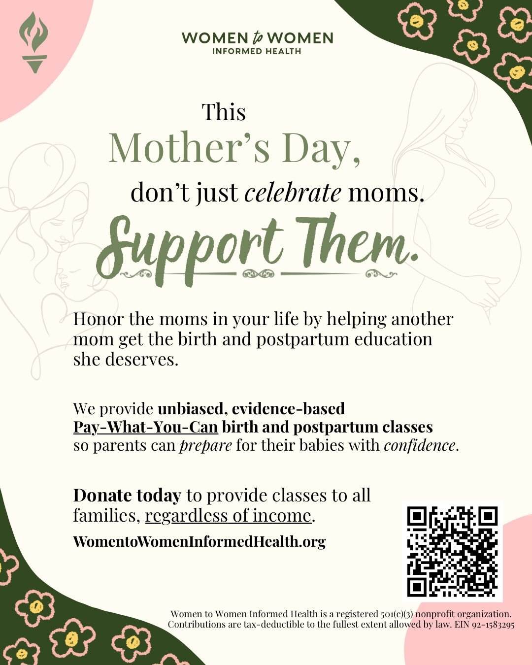 This Mother&rsquo;s Day, help us make birth education accessible to every woman who needs it!

We&rsquo;re passionate about supporting women on their journey into motherhood, which is why we&rsquo;ve shifted to Pay-What-You-Can classes. No one should