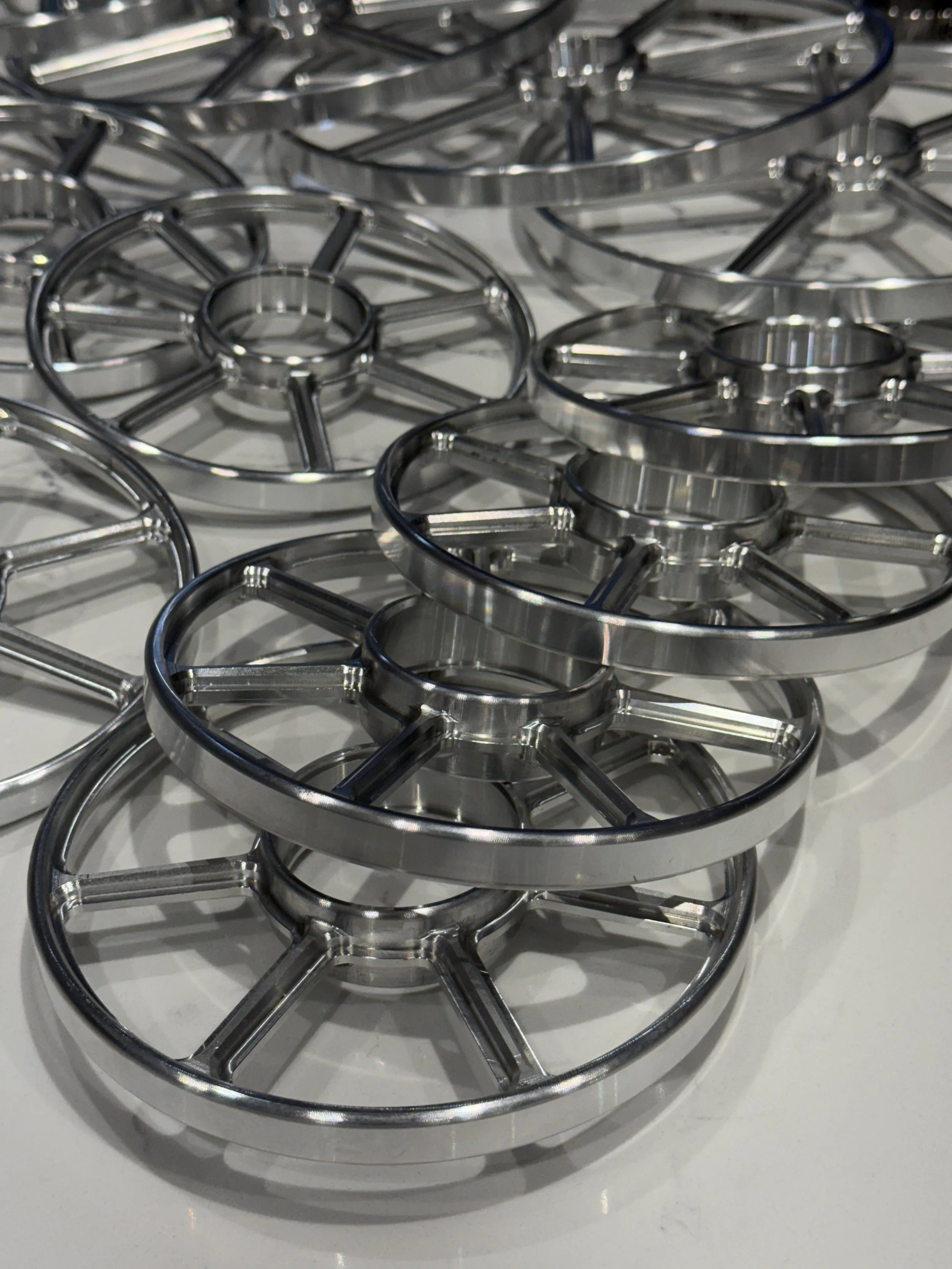 6 Inch Superlight 7075 Bogey Wheel Polaris (Each)