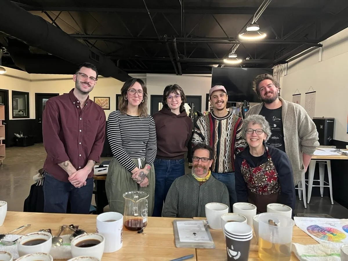 Still glowing from the coffee and hospitality we shared with the team at Dessert Oasis Coffee Roasters!⁠ @dessert_oasis_coffee_roasters 
⁠
Ruth Ann and Ryan visited with President and Director of Coffee Nathan Hamood and team - Am&eacute;lie, Anthony