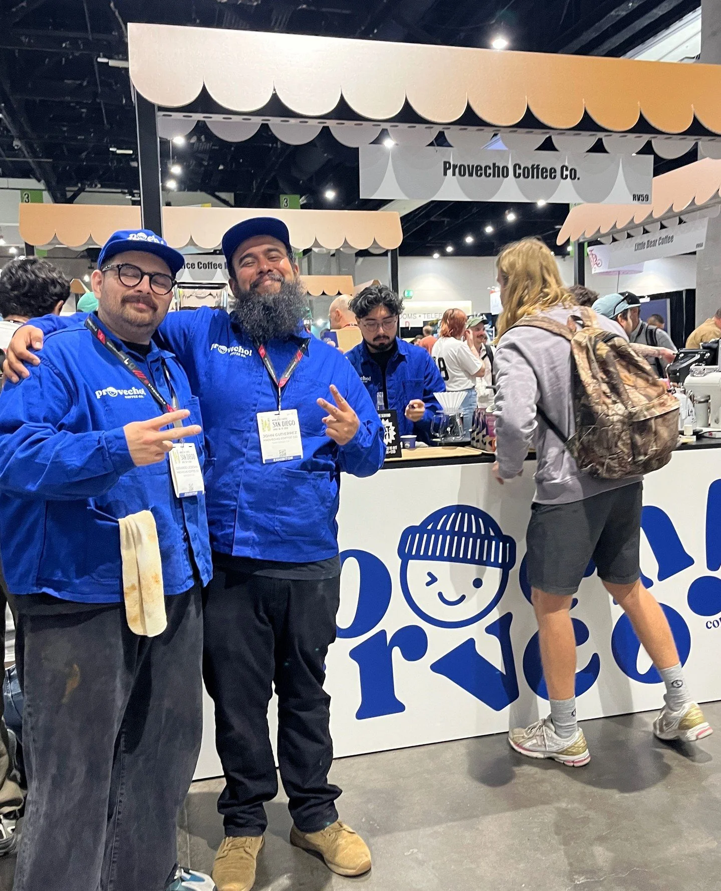 We had a great time visiting with Gerardo Ledesma and John Gutierrez at the Provecho! Coffee Co. Roasters Village booth at World of Coffee. ⁠
⁠
And we're honored that they brewed &amp; shared our Debab's Diamond during the weekend!⁠
⁠
We also had the
