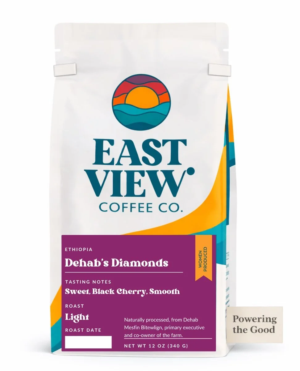 We love sharing how our partners are roasting the coffee they purchase from us and sharing it with the world!⁠
⁠
Here's our Dehab's Diamond, roasted by Kenosha, WI-based East View Coffee @eastviewcoffee - a women-powered roastery &amp; cafe that powe