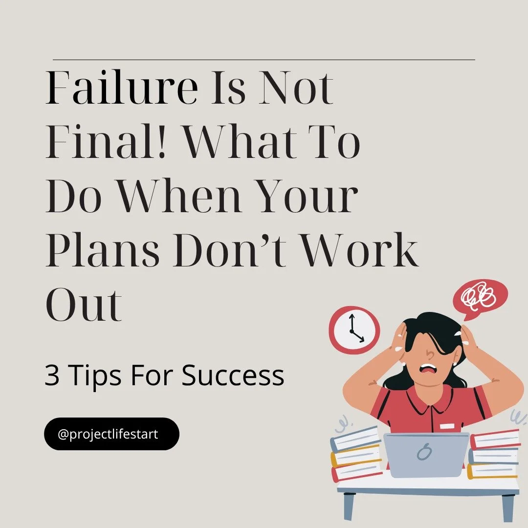 Messed up? Didn’t hit the goal? Feeling like you failed?
Here’s the truth: Failure is not final!
It's just a chapter—not your whole story.
Swipe through and learn 3 practical tips for success.
π Drop a π if you're ready to boun