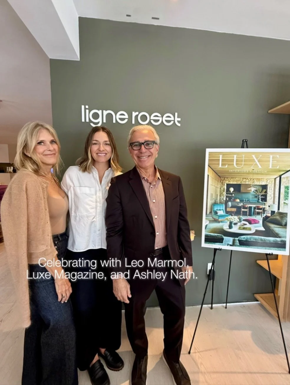&ldquo;Thank you  @ligneroset , @la.publisher.virginia.williams ,  @luxemagazine for hosting this lovely luncheon to celebrate @marmolradziner gracing the cover of Luxe Magazine. 

A true testament to timeless vision, thoughtful detail, and architect