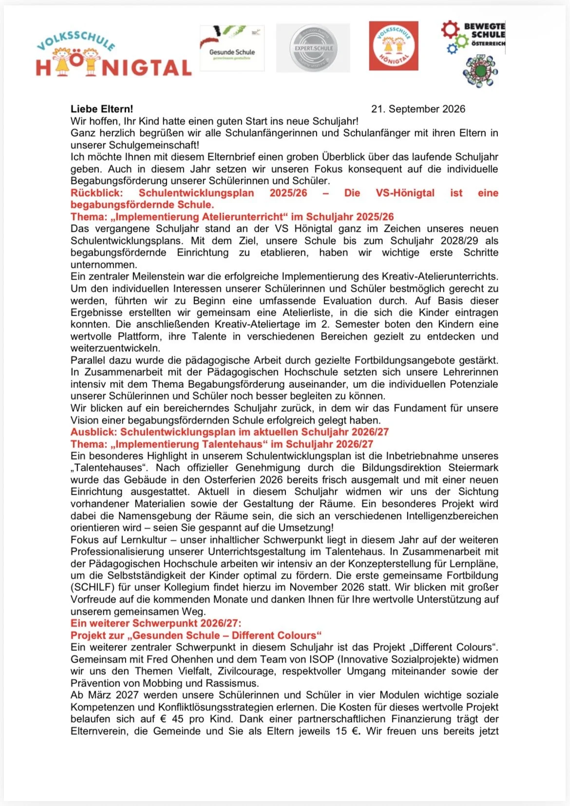 Elternbrief