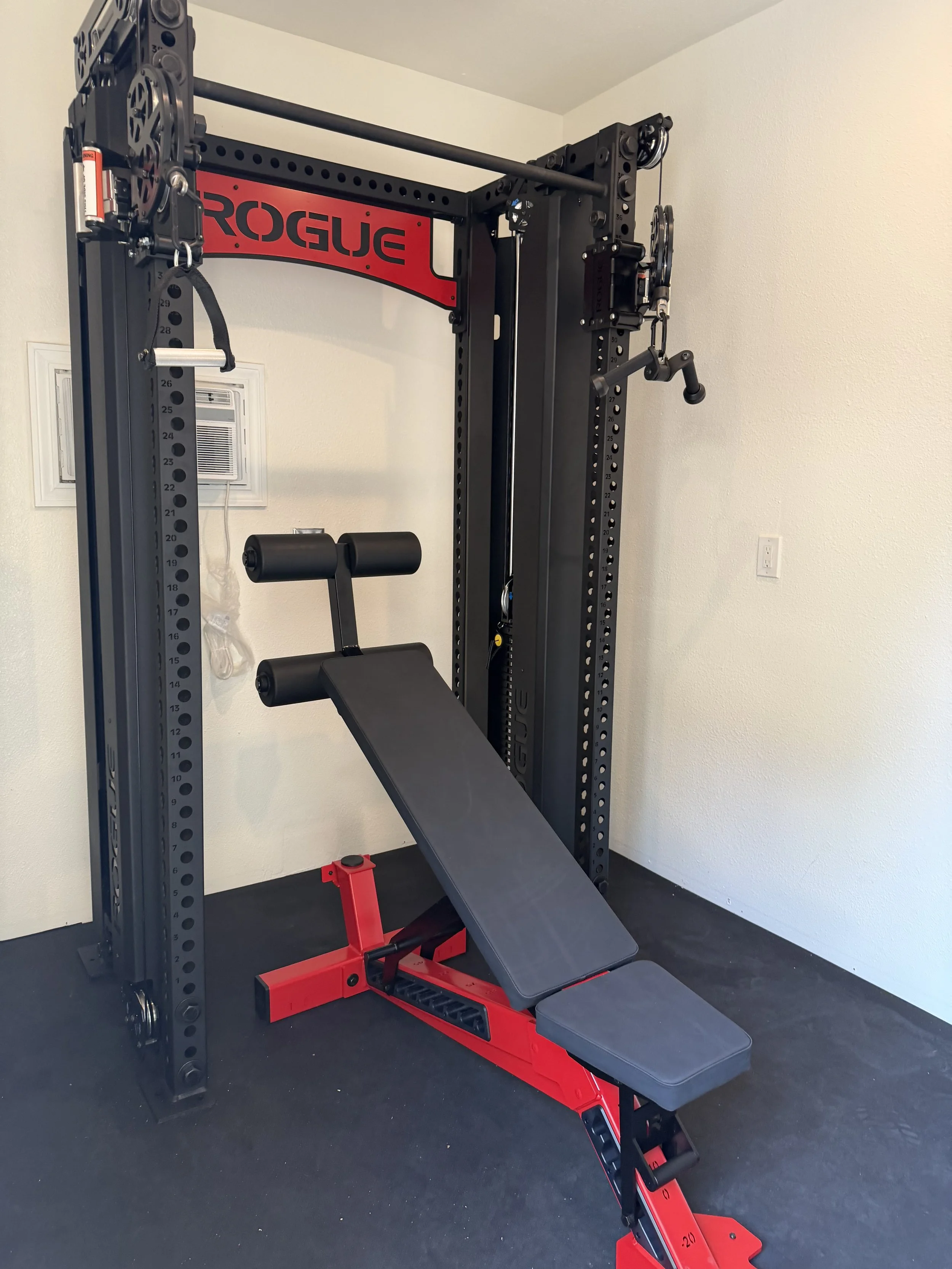 Rogue Fitness Indy Functional Trainer and Manta Ray Adjustable Bench Installation. The Woodlands, TX